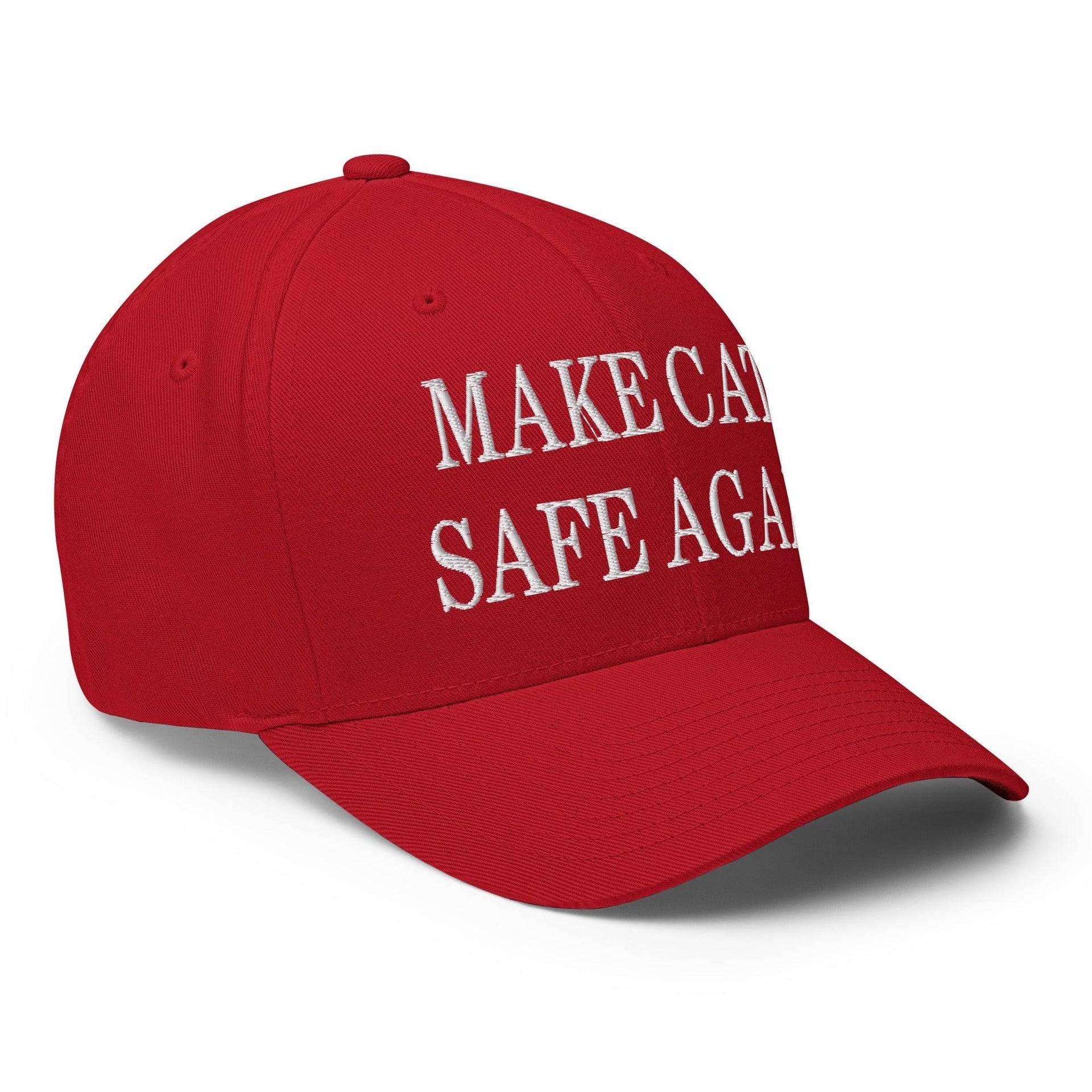 Make Cats Safe Again Embroidered Stretch Fit Baseball Hat Capital Crowns Make Again Stretch Fit