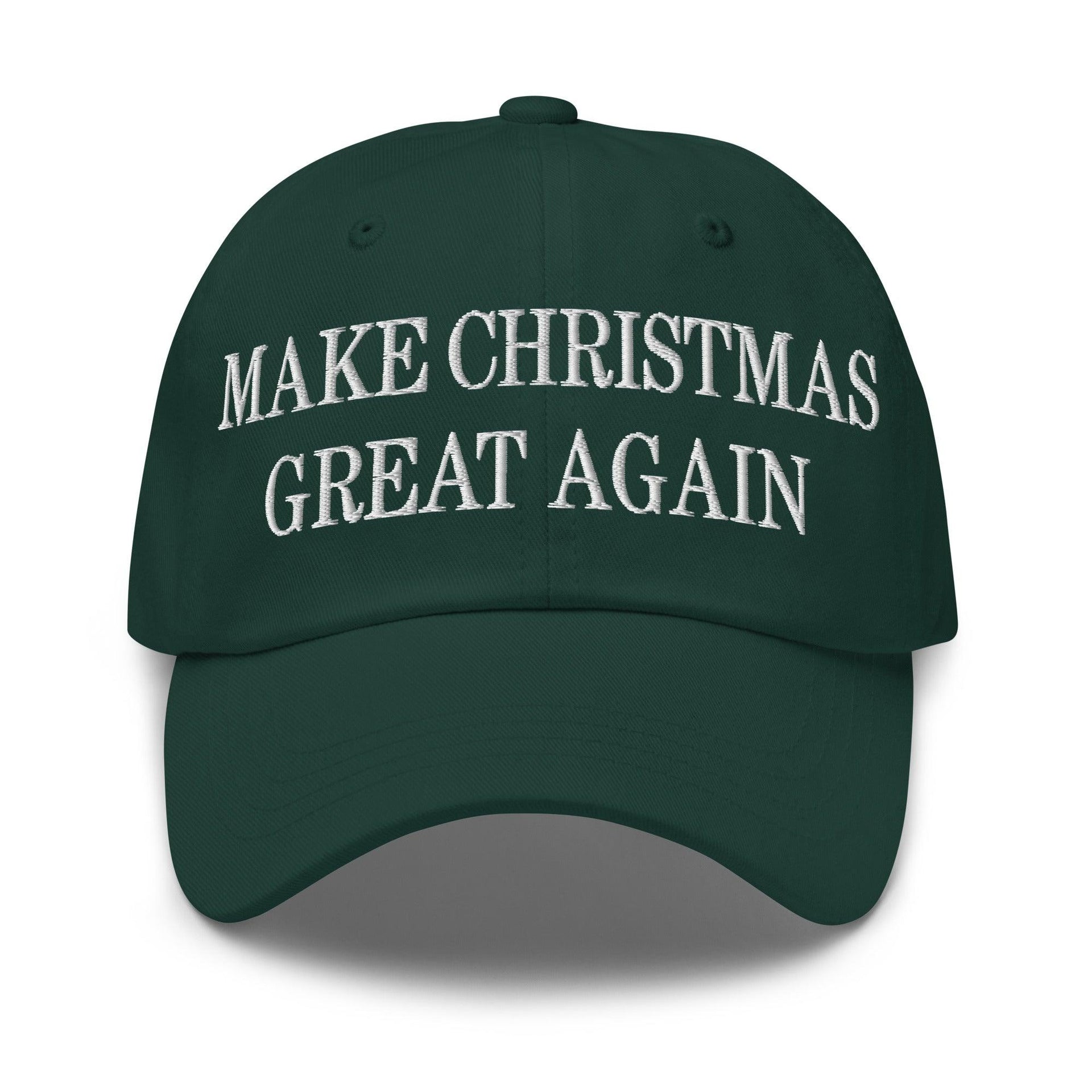 Make Christmas Great Again Embroidered Dad Hat Spruce Capital Crowns Dad Hats LADs Make Again