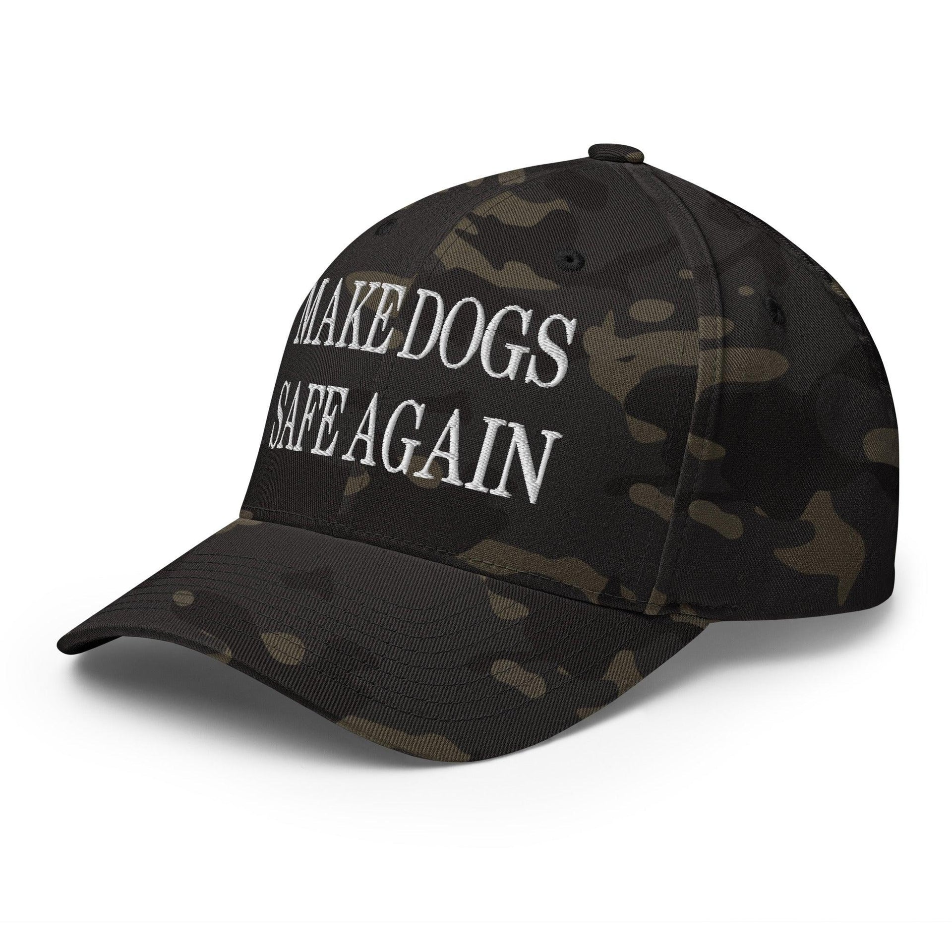 Make Dogs Safe Again Embroidered Stretch Fit Baseball Hat Capital Crowns Make Again Stretch Fit
