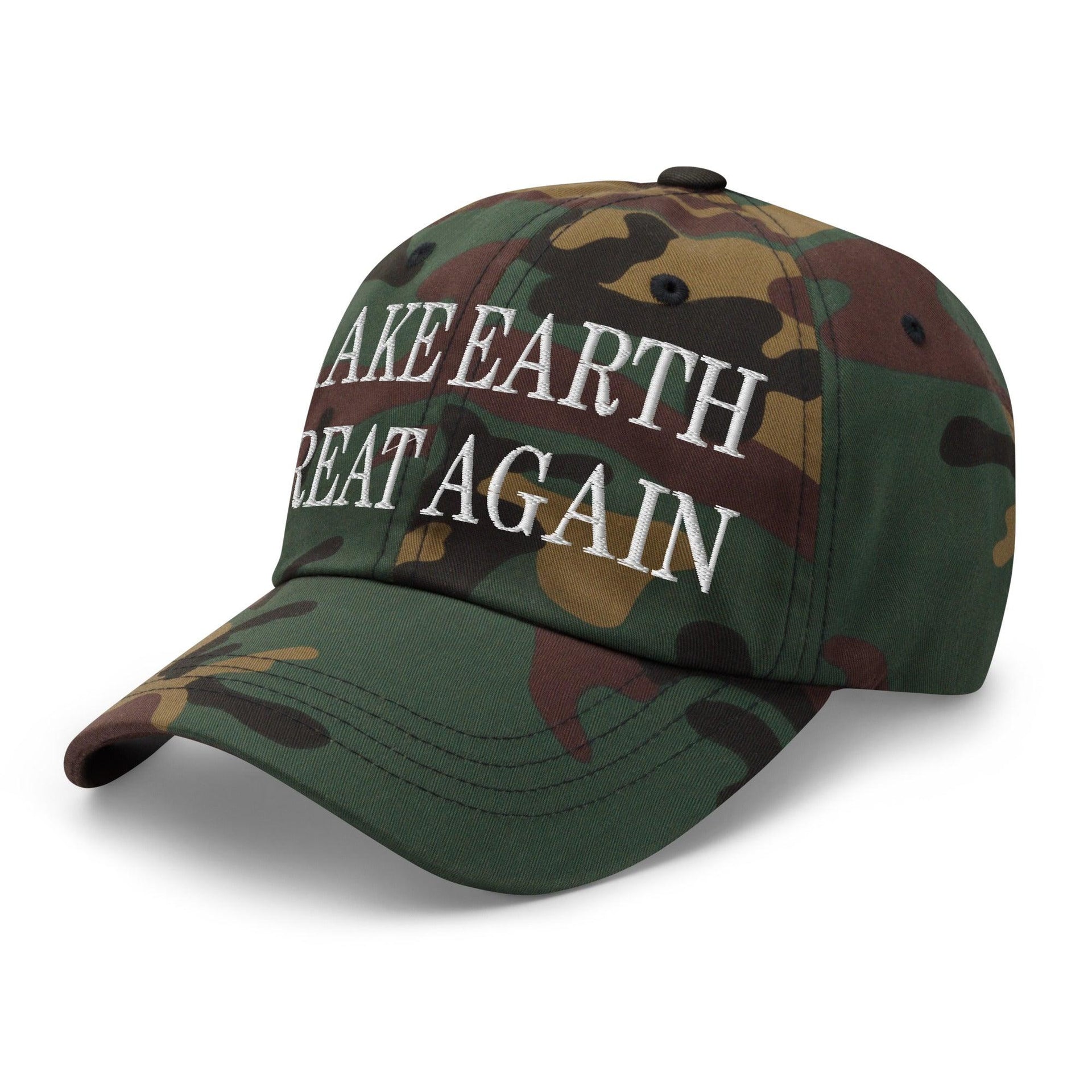 Make Earth Great Again Embroidered Dad Hat Capital Crowns Dad Hats LADs Make Again