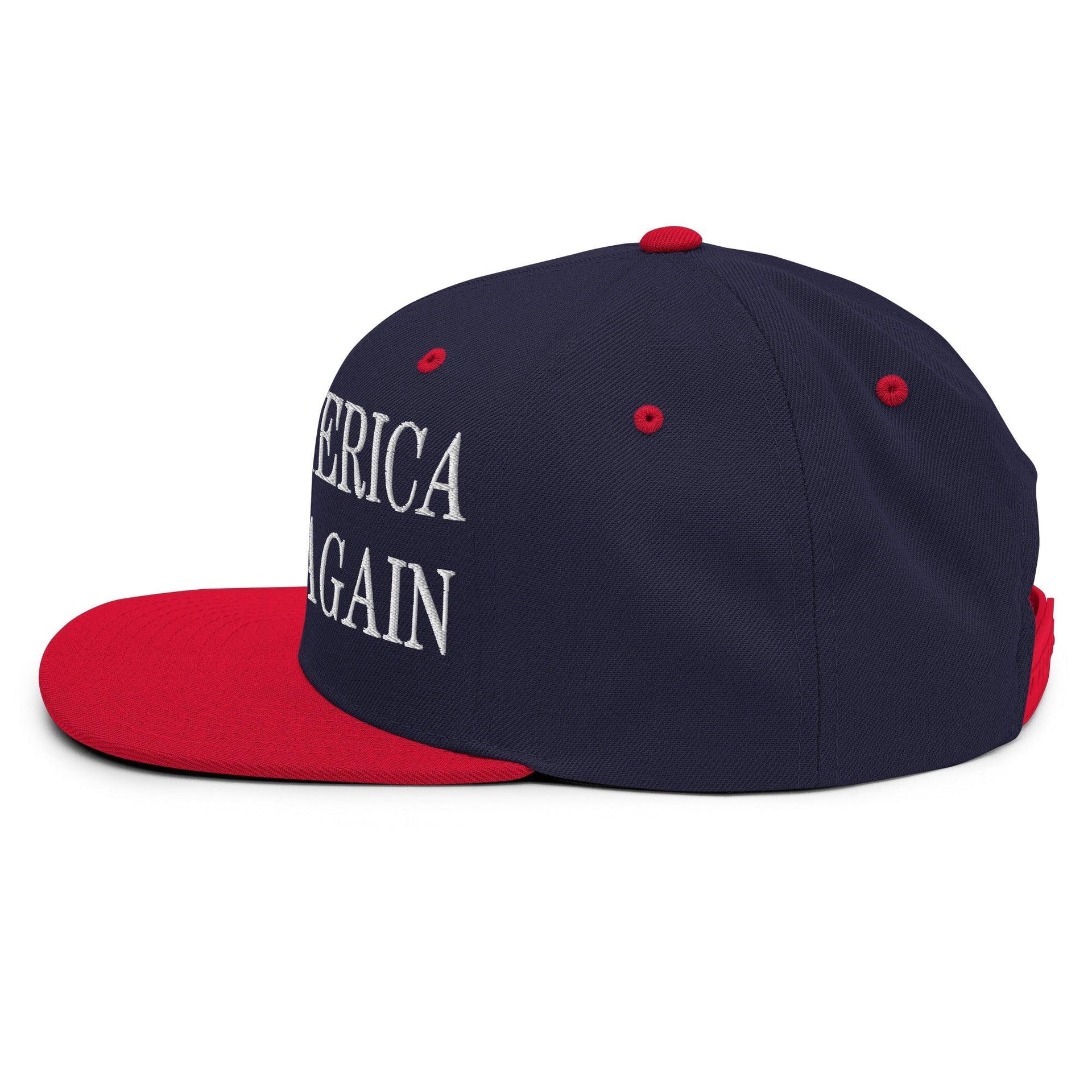 Make Us Ghetto Again Embroidered Flat Bill Brim Snapback Hat Capital Crowns Make Again