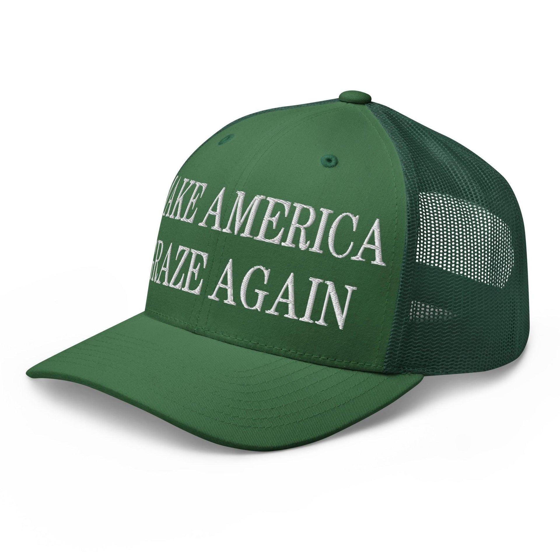 Make Us Graze Again Embroidered Mesh Trucker Hat Capital Crowns LADs Make Again Trucker Hats