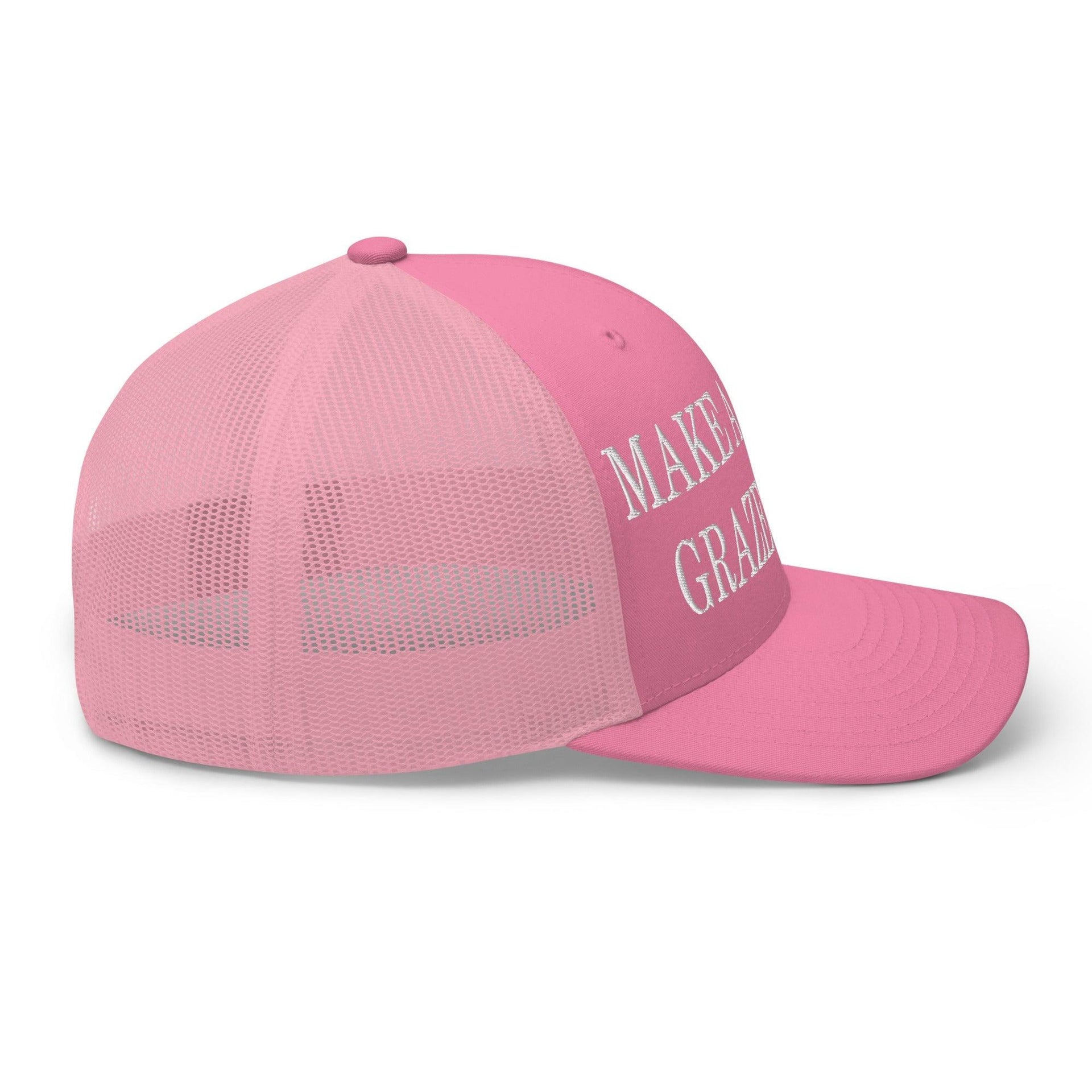 Make Us Graze Again Embroidered Mesh Trucker Hat Capital Crowns LADs Make Again Trucker Hats