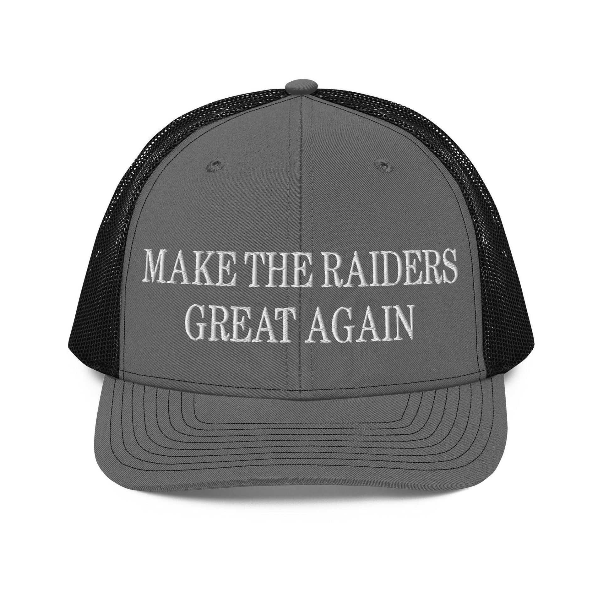 Make Them Great Again Embroidered Classic Mesh Trucker Hat Charcoal Black Capital Crowns Football Make Again Trucker Hats