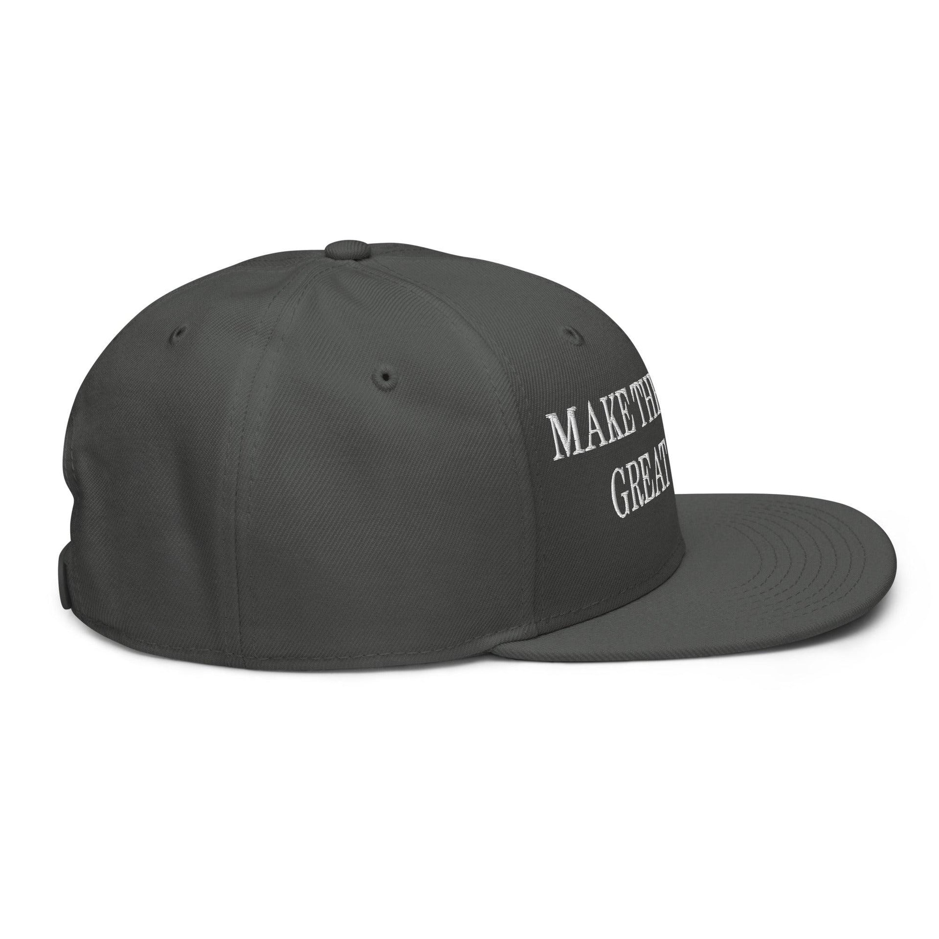 Make Them Great Again Embroidered Flat Brim Bill Snapback Hat Capital Crowns Football Make Again Snapback Hats
