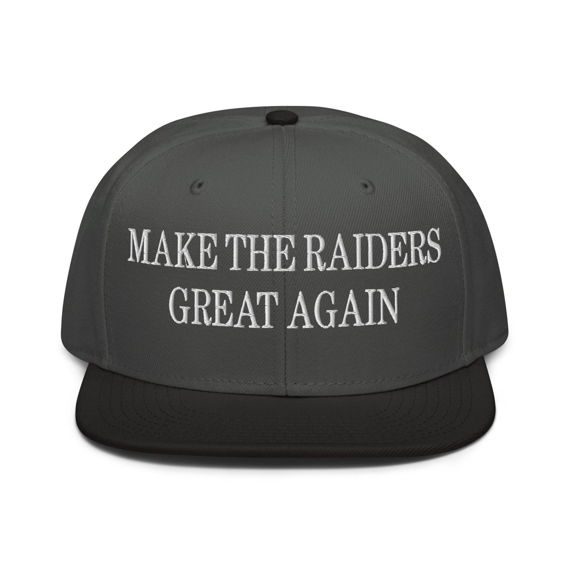 Make Them Great Again Embroidered Flat Brim Bill Snapback Hat Black Charcoal gray Charcoal gray Capital Crowns Football Make Again Snapback Hats