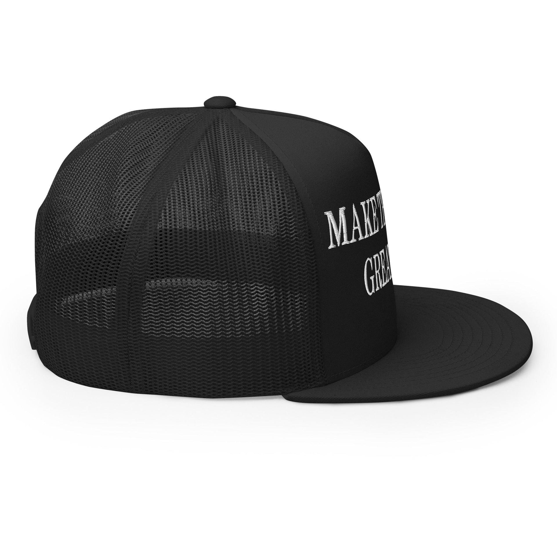Make Them Great Again Embroidered Mesh Flat Bill Brim Trucker Hat Capital Crowns Football LADs Make Again Trucker Hats