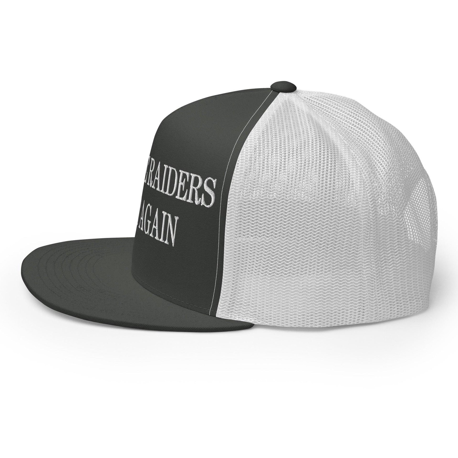 Make Them Great Again Embroidered Mesh Flat Bill Brim Trucker Hat Capital Crowns Football LADs Make Again Trucker Hats