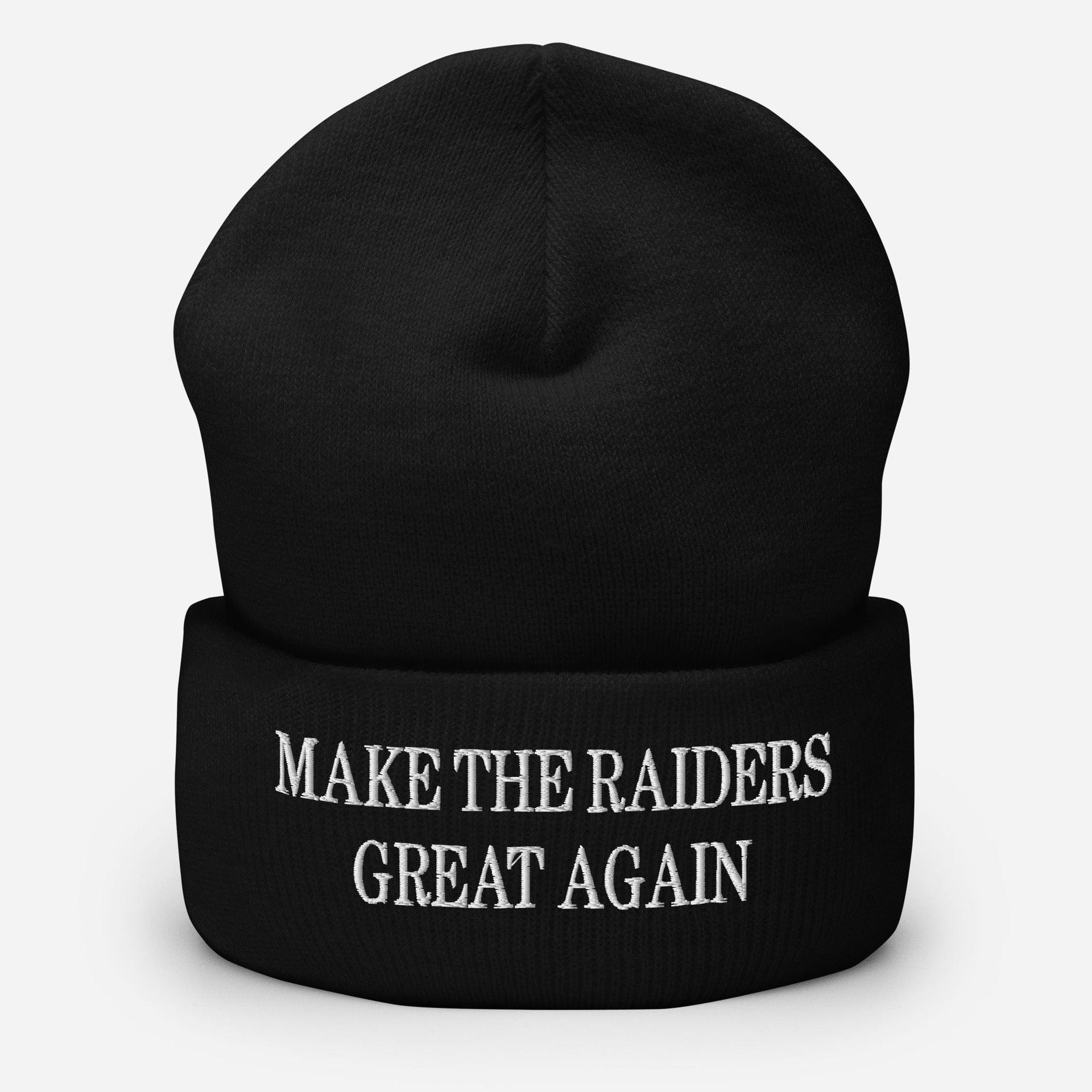 Make Them Great Again Knit Cuffed Beanie Black Beanies Capital Crowns Football