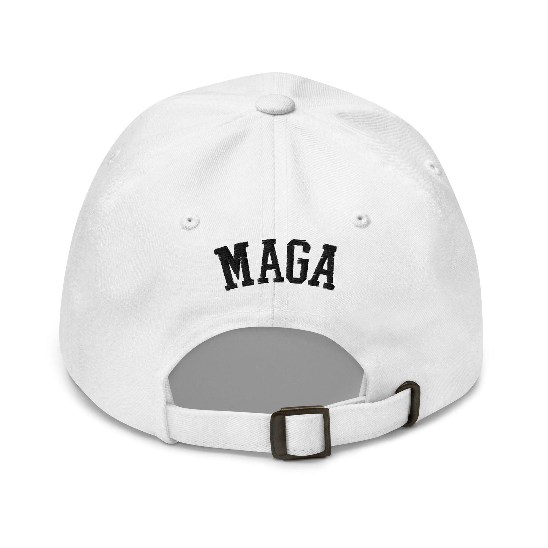 Make Us Great Again MAGA Skull Halloween Dad Hat Capital Crowns Conservative Dad Hats Halloween LADs Make Again Trump Halloween White