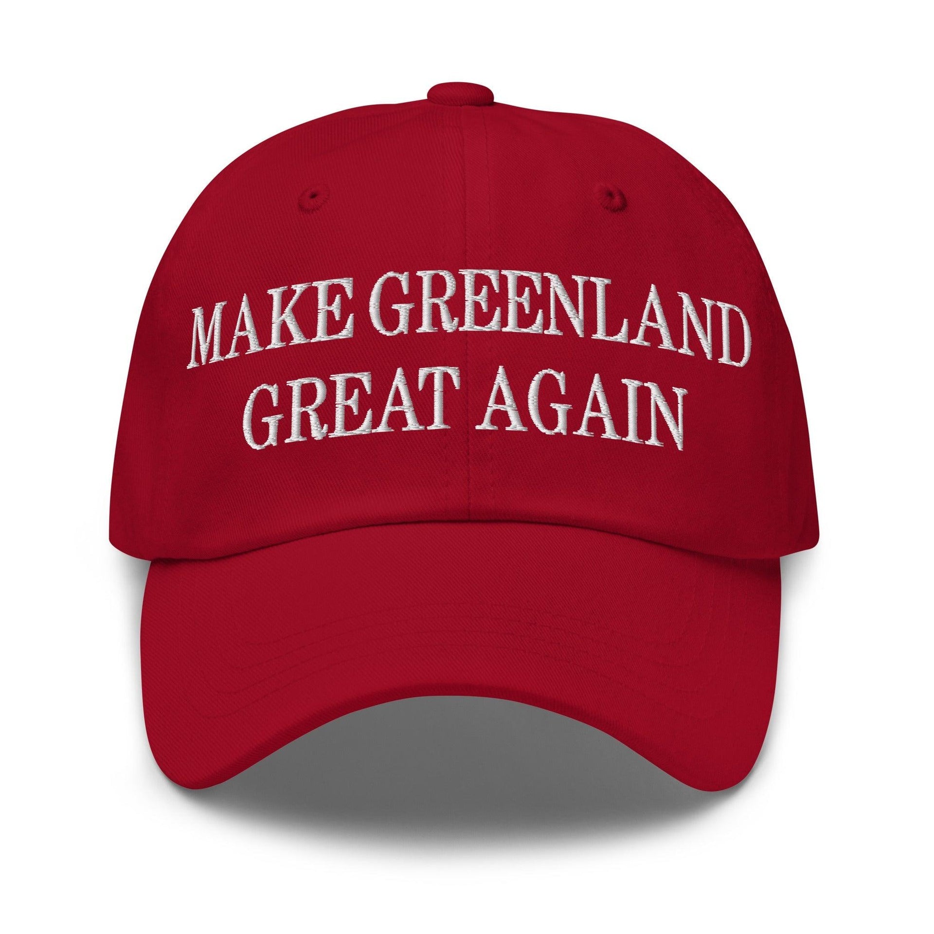 Make Greenland Great Again Embroidered Dad Hat Cranberry Capital Crowns Conservative Dad Hats LADs Make Again