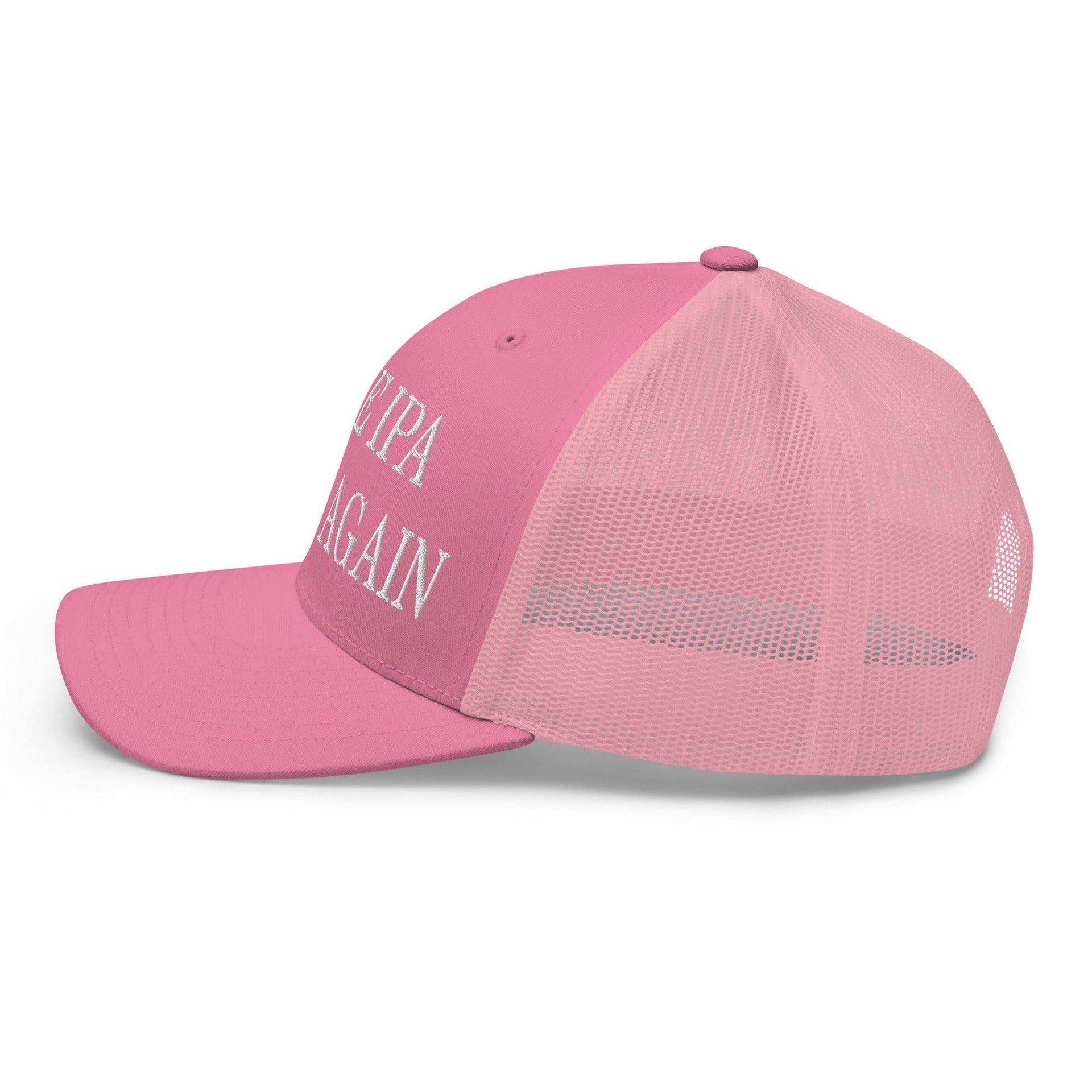 Make IPA Clear Again Embroidered Mesh Trucker Hat Capital Crowns Make Again Trucker Hats