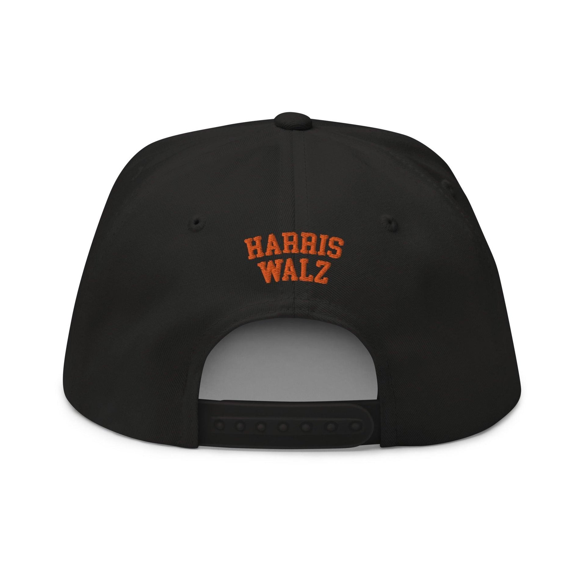 Make Us Laugh Again MALA Halloween Embroidered Flat Bill Brim 5 Panel Snapback Hat Capital Crowns Harris Halloween LADs Liberal Make Again Snapback Hats