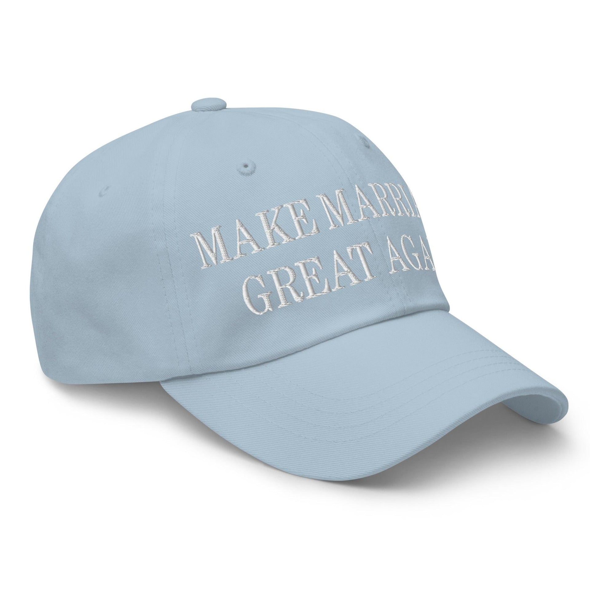 Make Marriage Great Again Embroidered Dad Hat Capital Crowns Dad Hats LADs Make Again
