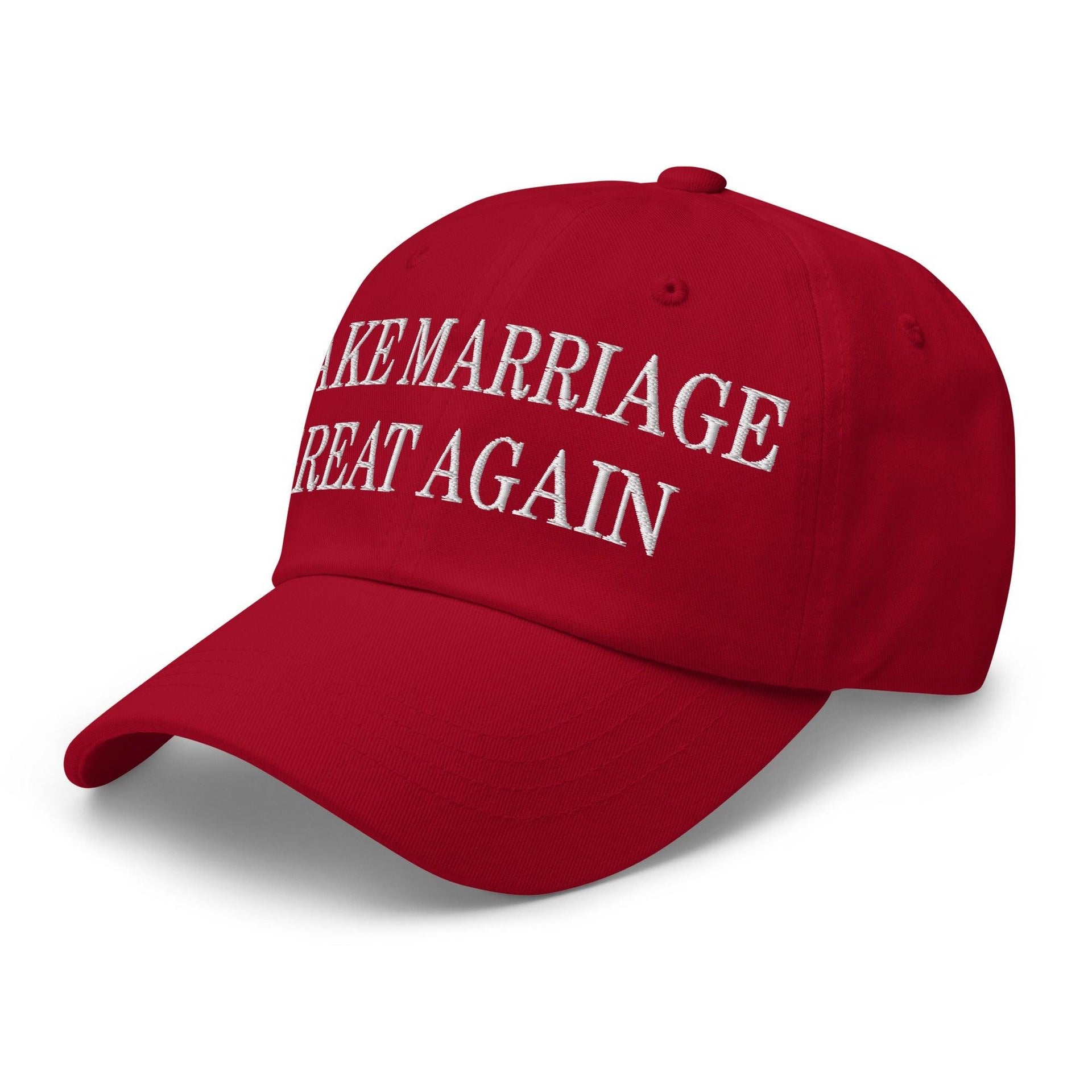 Make Marriage Great Again Embroidered Dad Hat Capital Crowns Dad Hats LADs Make Again