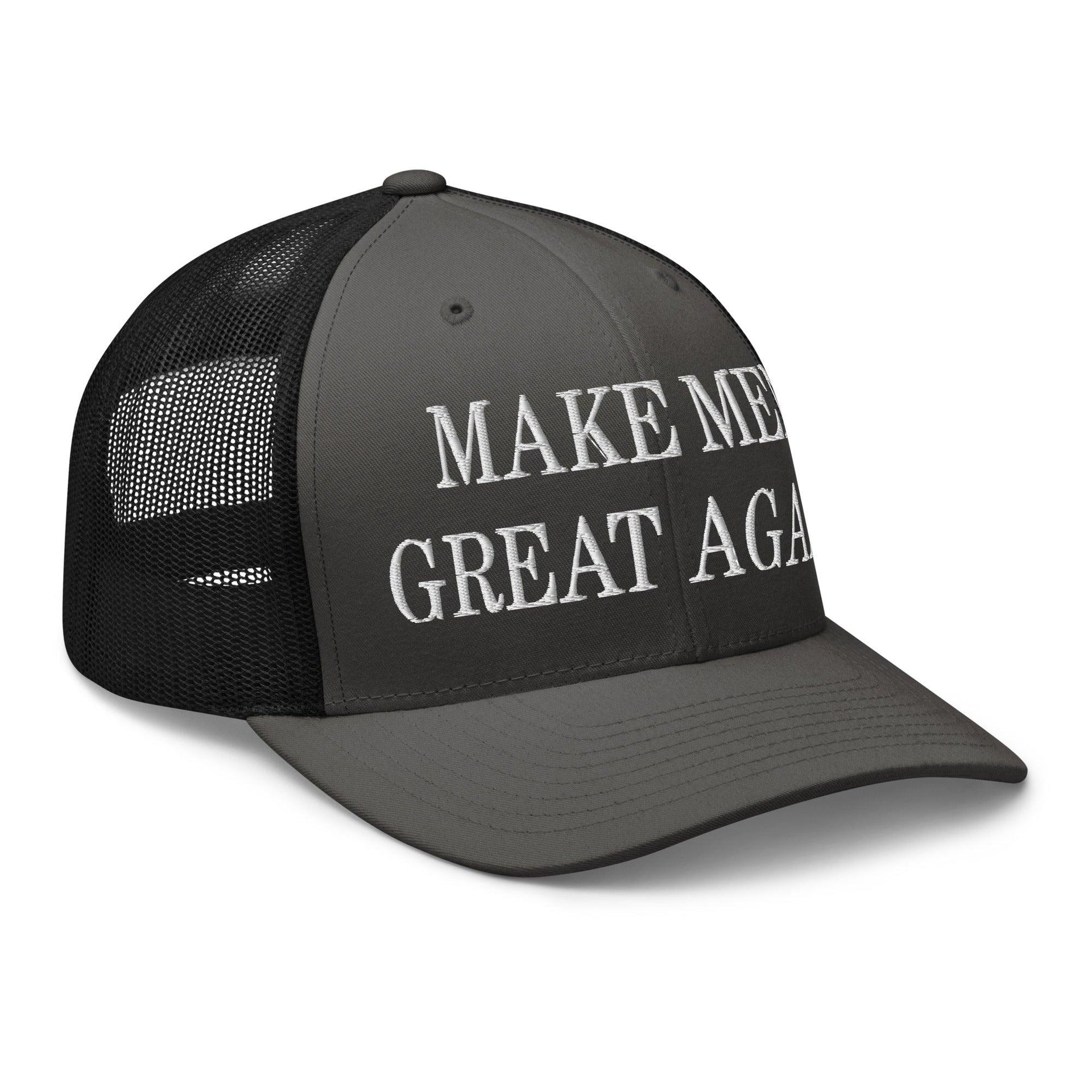 Make Men Great Again Embroidered Mesh Trucker Hat Capital Crowns Make Again Trucker Hats