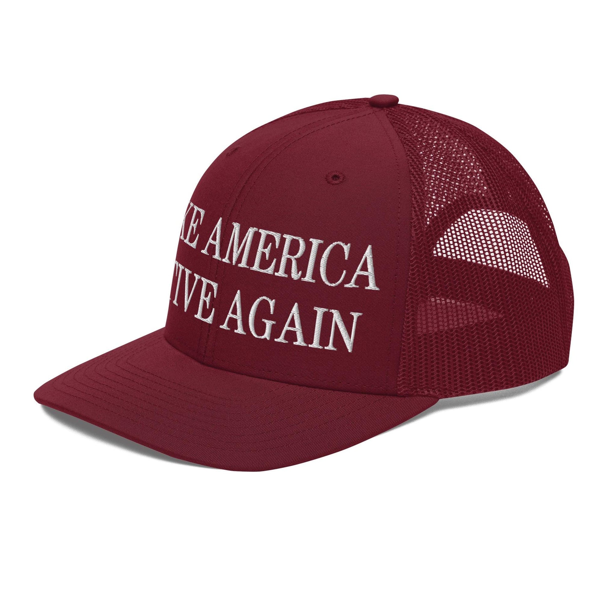 Make Us Native Again Embroidered Classic Mesh Trucker Hat Capital Crowns Make Again Trucker Hats