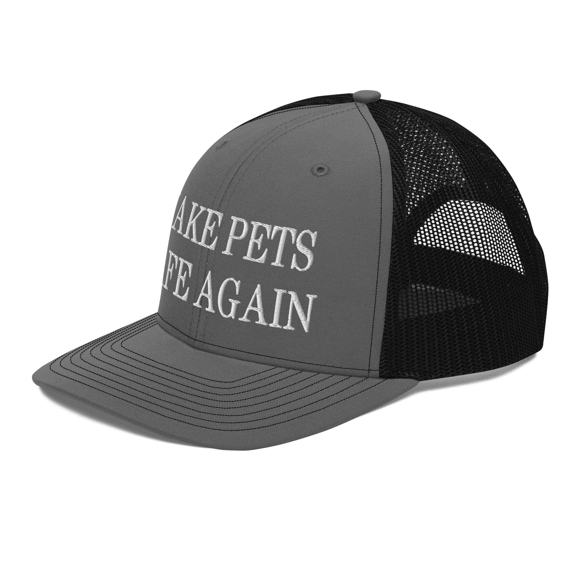 Make Pets Safe Again Embroidered Classic Mesh Trucker Hat Capital Crowns Make Again Trucker Hats