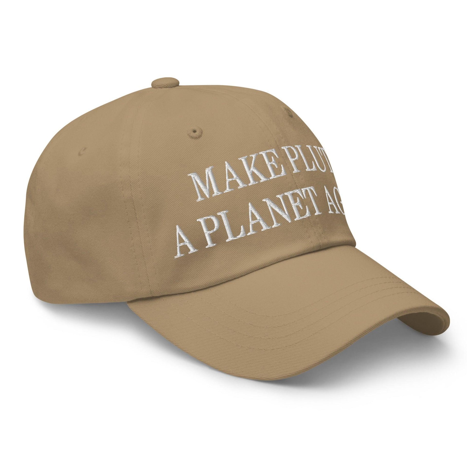 Make Pluto a Planet Again Embroidered Dad Hat Capital Crowns Dad Hats Make Again