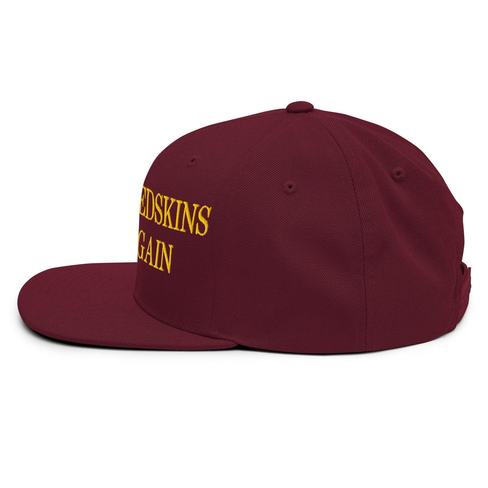Make The Redskins a Team Again Embroidered Flat Bill Brim Snapback Hat Capital Crowns LADs Make Again