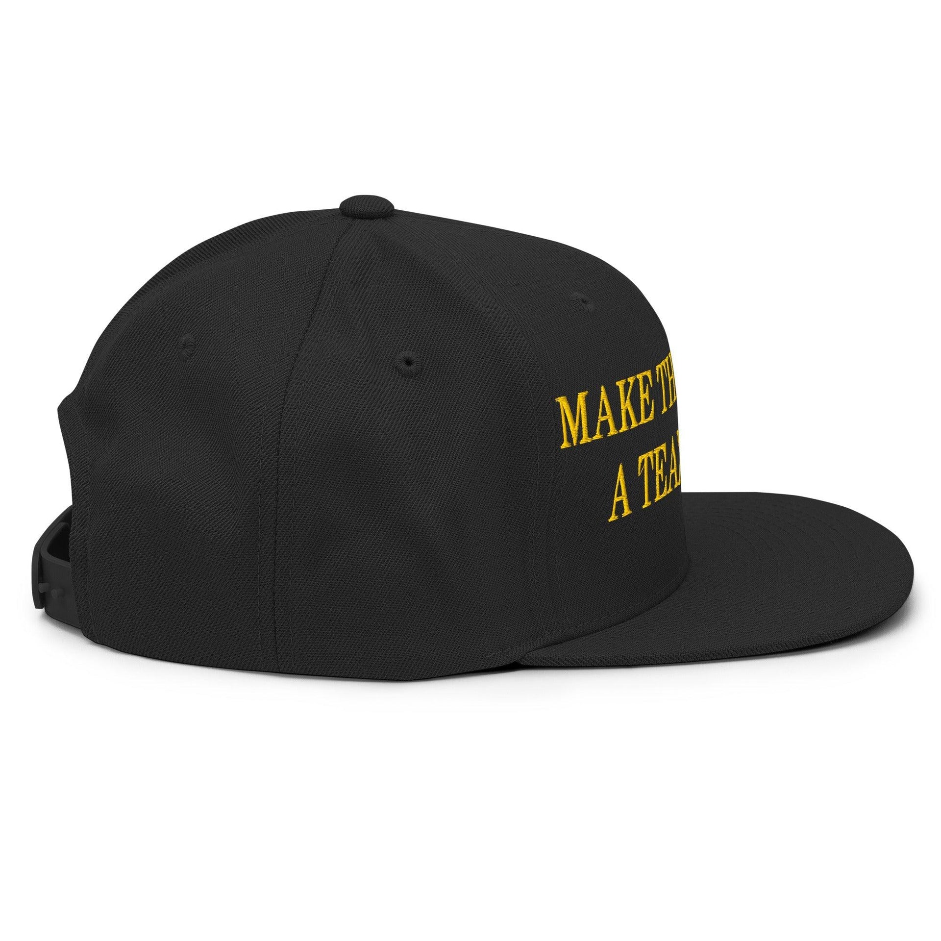 Make The Redskins a Team Again Embroidered Flat Bill Brim Snapback Hat Capital Crowns LADs Make Again