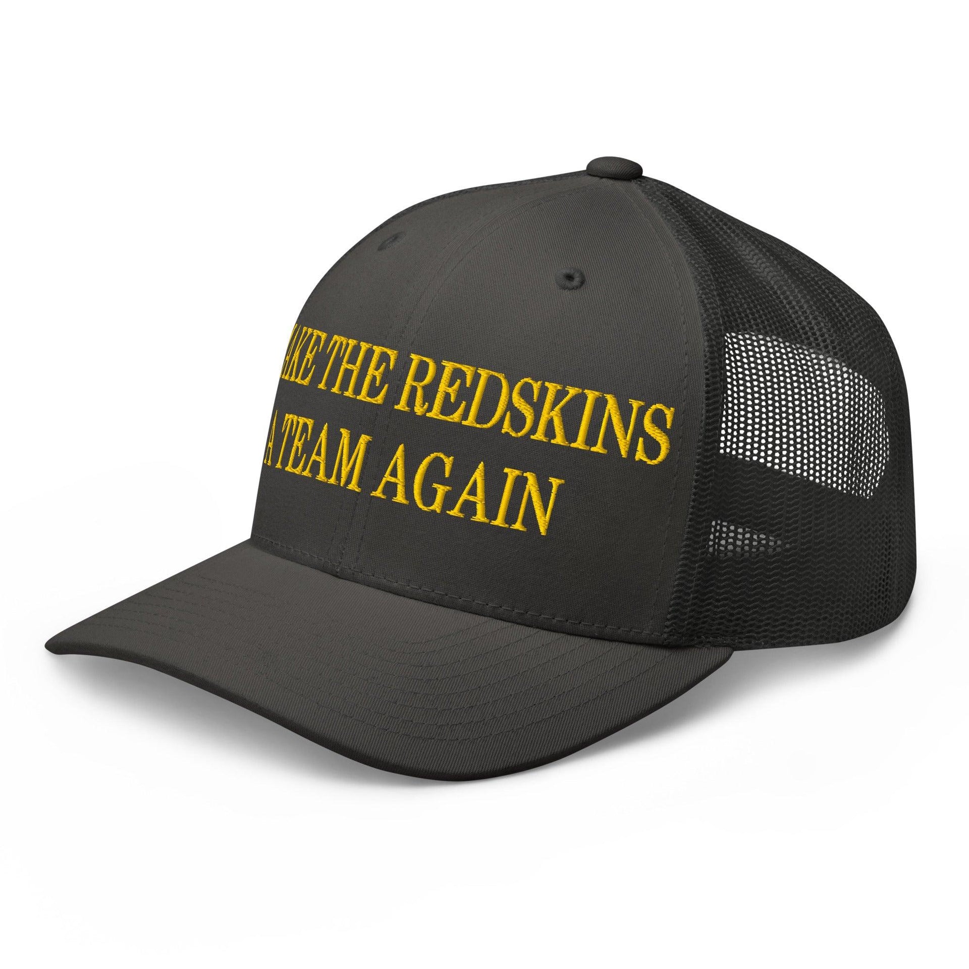 Make The Redskins a Team Again Embroidered Mesh Trucker Hat Capital Crowns LADs Make Again Trucker Hats