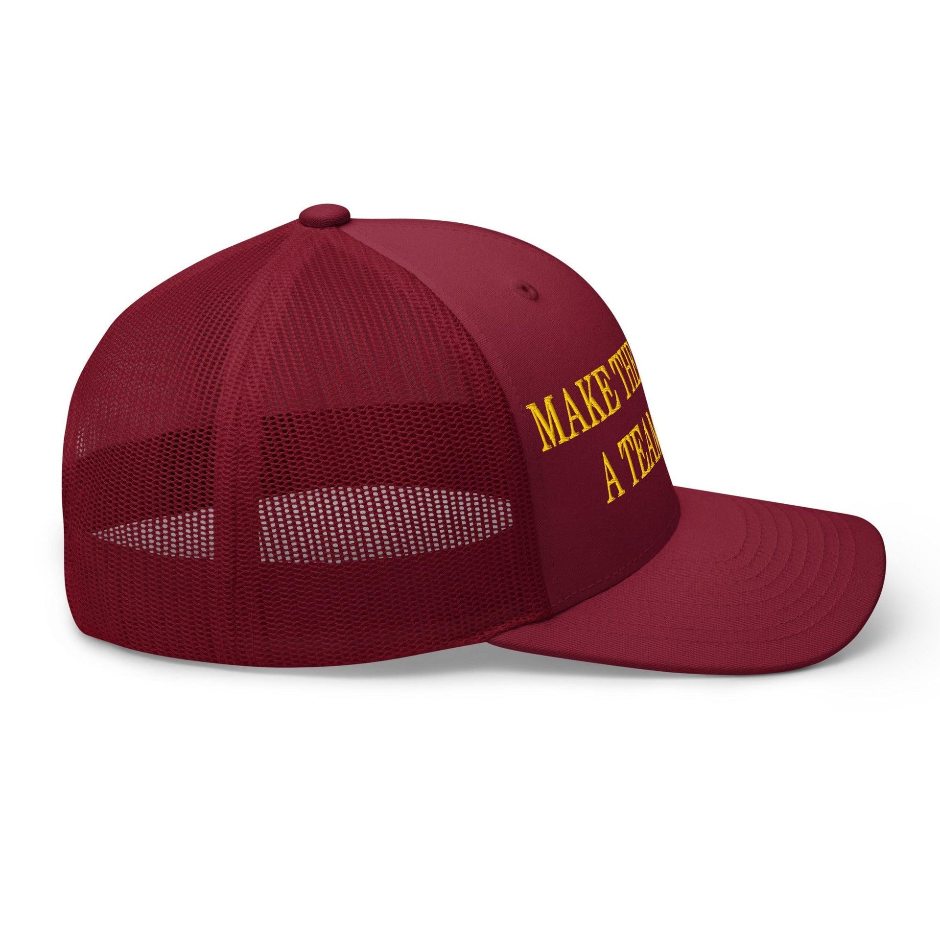 Make The Redskins a Team Again Embroidered Mesh Trucker Hat Capital Crowns LADs Make Again Trucker Hats