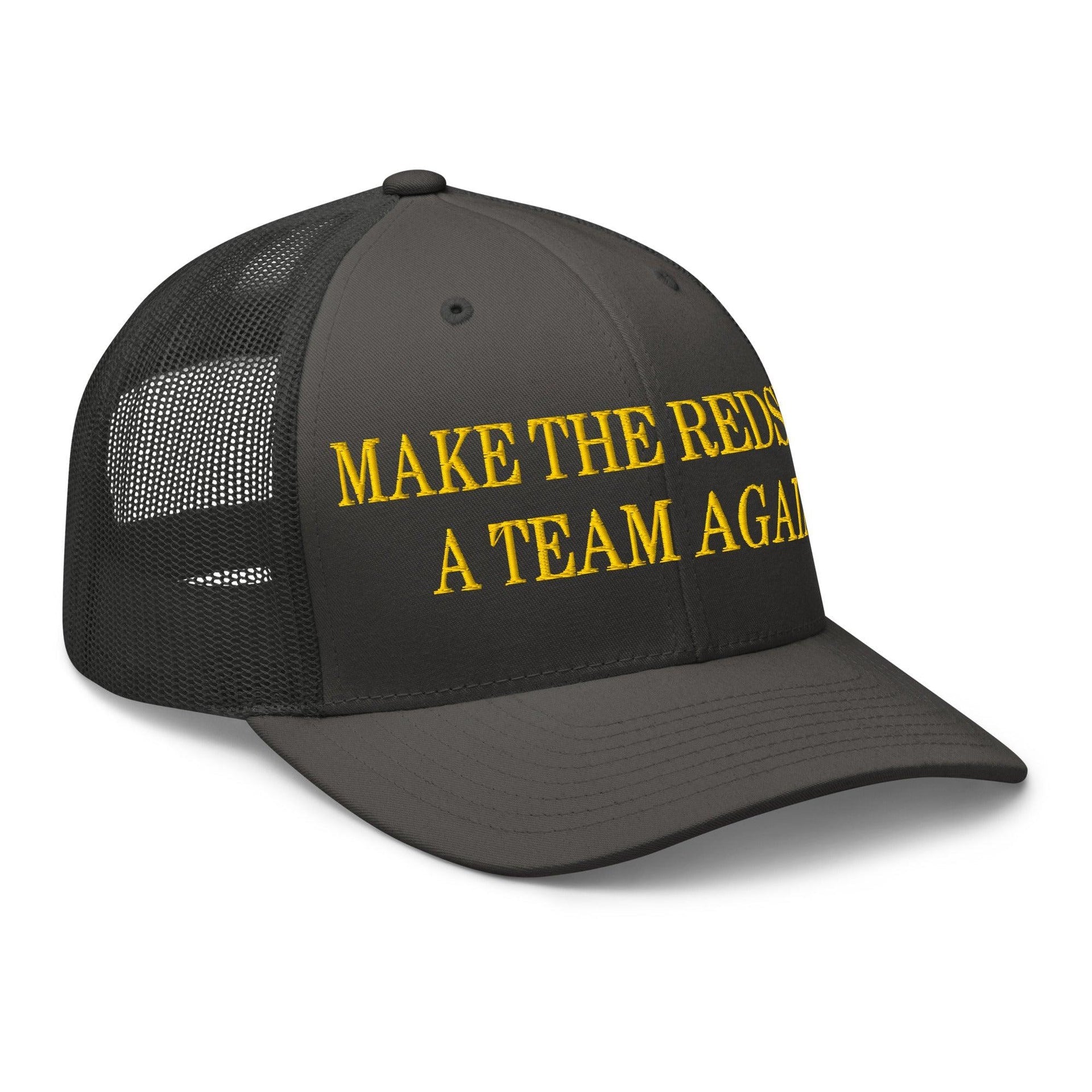 Make The Redskins a Team Again Embroidered Mesh Trucker Hat Capital Crowns LADs Make Again Trucker Hats