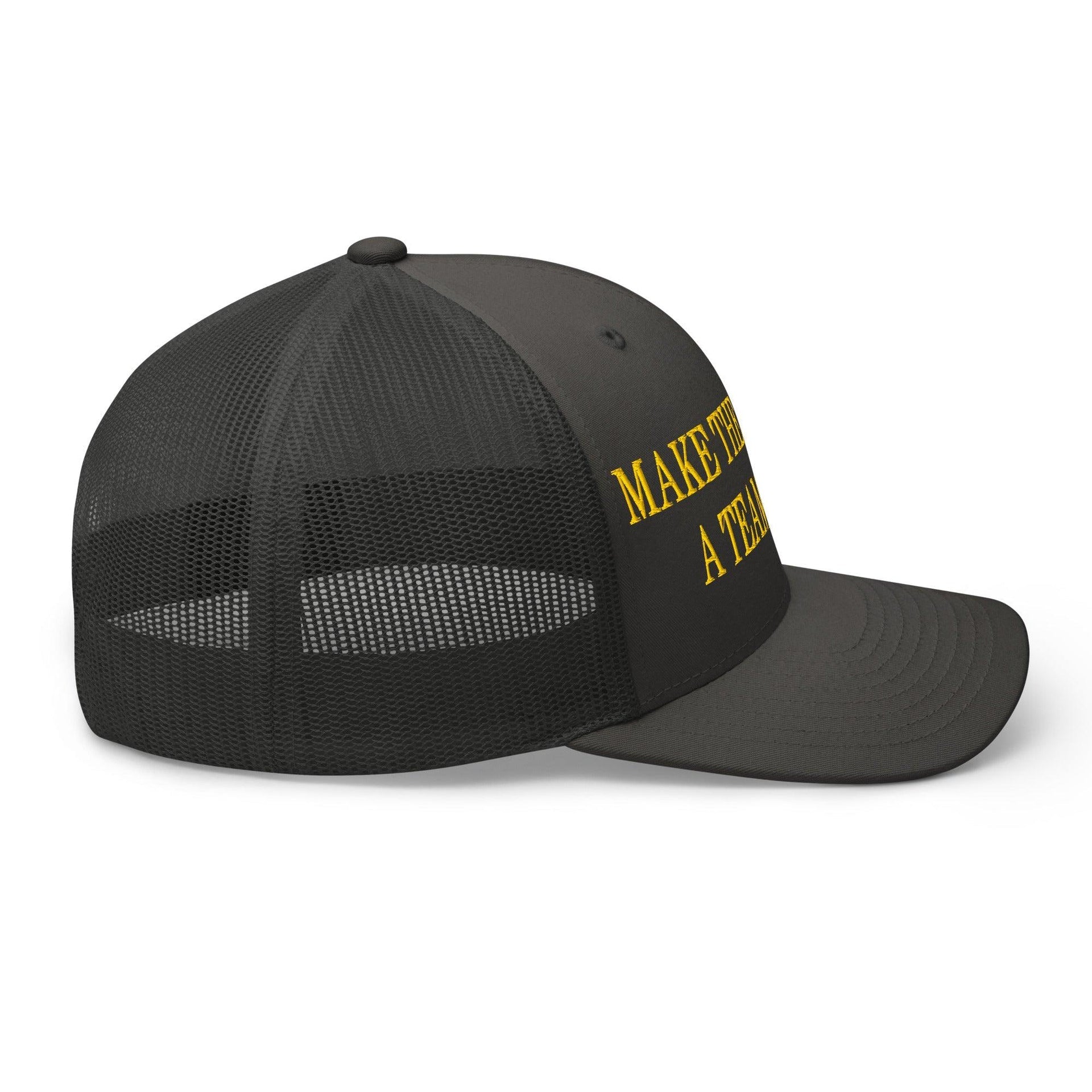 Make The Redskins a Team Again Embroidered Mesh Trucker Hat Capital Crowns LADs Make Again Trucker Hats