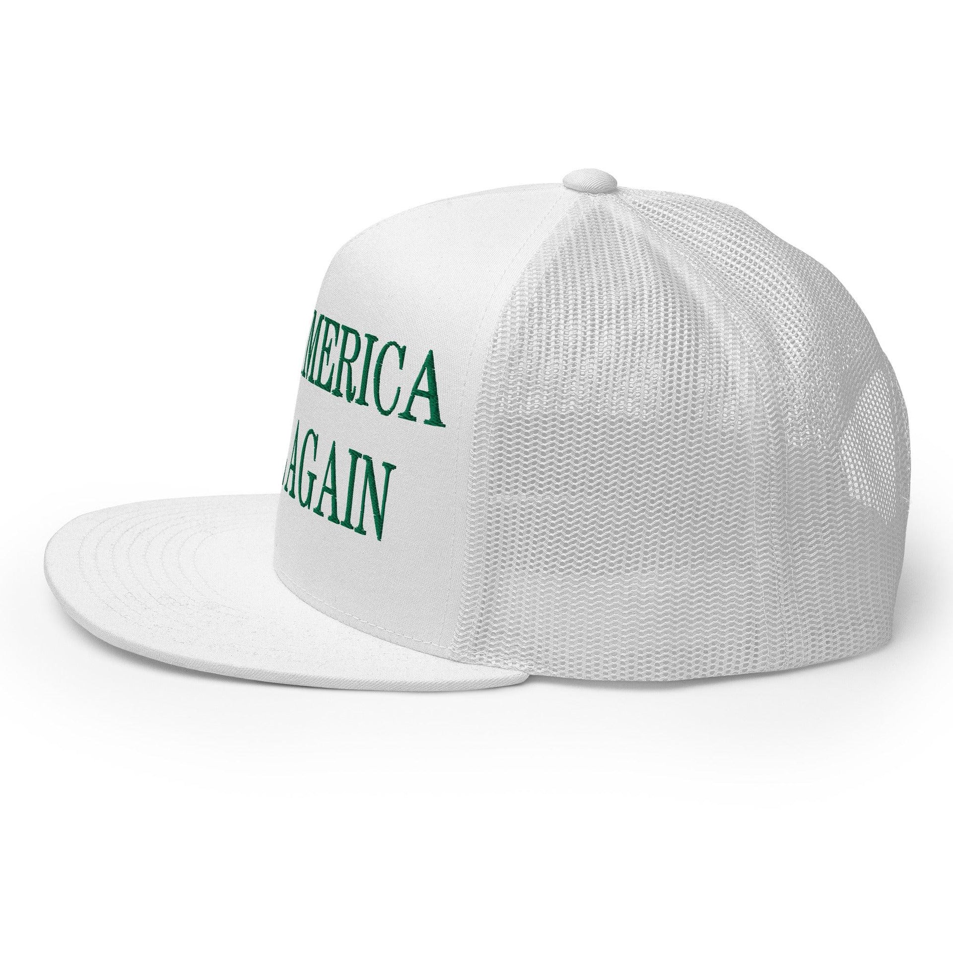 Make Us Slime Again Embroidered Flat Bill Brim Trucker Hat Capital Crowns Make Again Trucker Hats