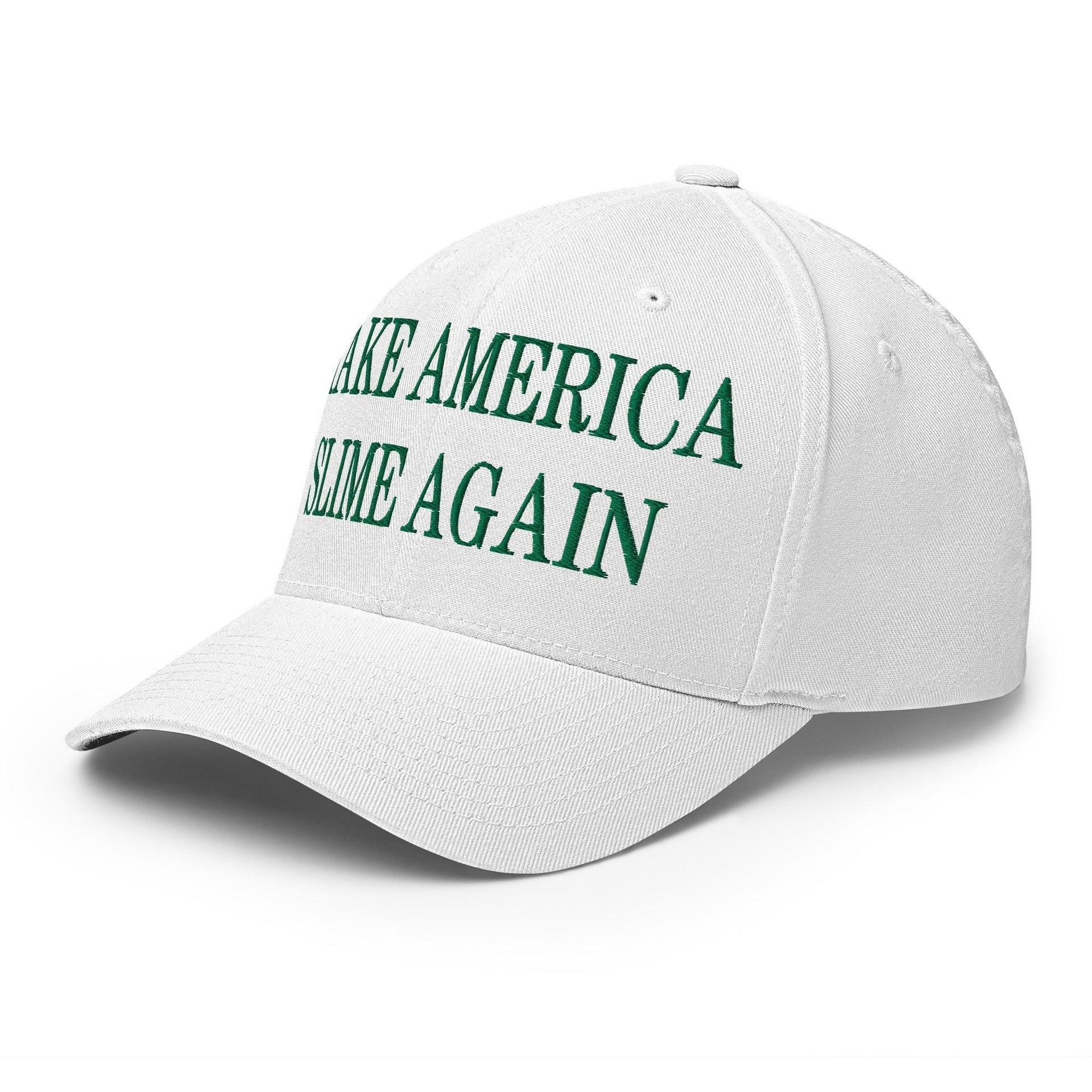 Make Us Slime Again Embroidered Stretch Fit Baseball Hat Capital Crowns Make Again Stretch Fit
