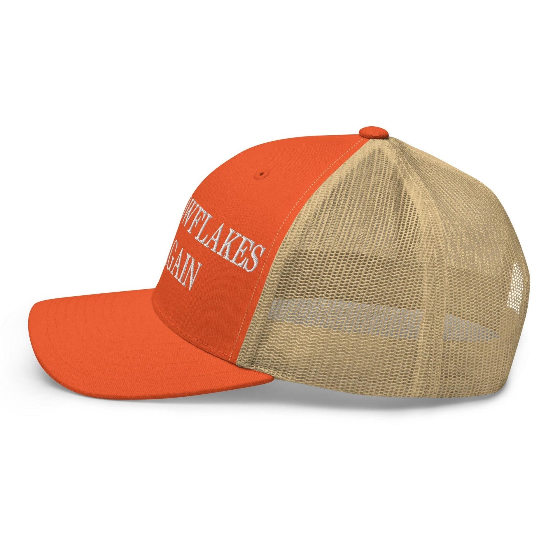 Make Snowflakes Cry Again Embroidered Mesh Trucker Hat Capital Crowns Make Again Trucker Hats