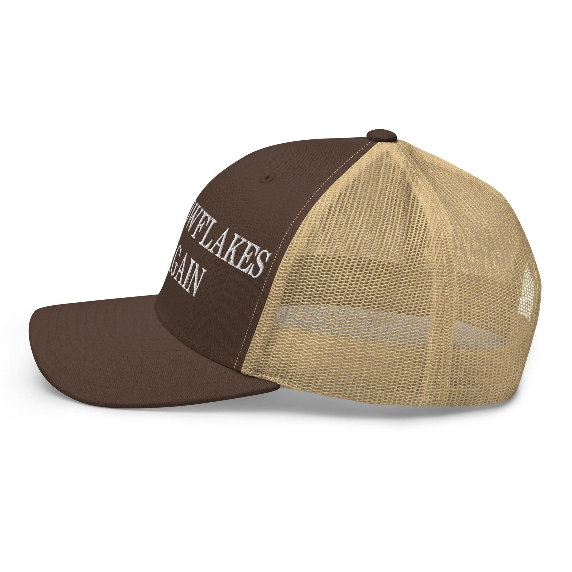 Make Snowflakes Cry Again Embroidered Mesh Trucker Hat Capital Crowns Make Again Trucker Hats
