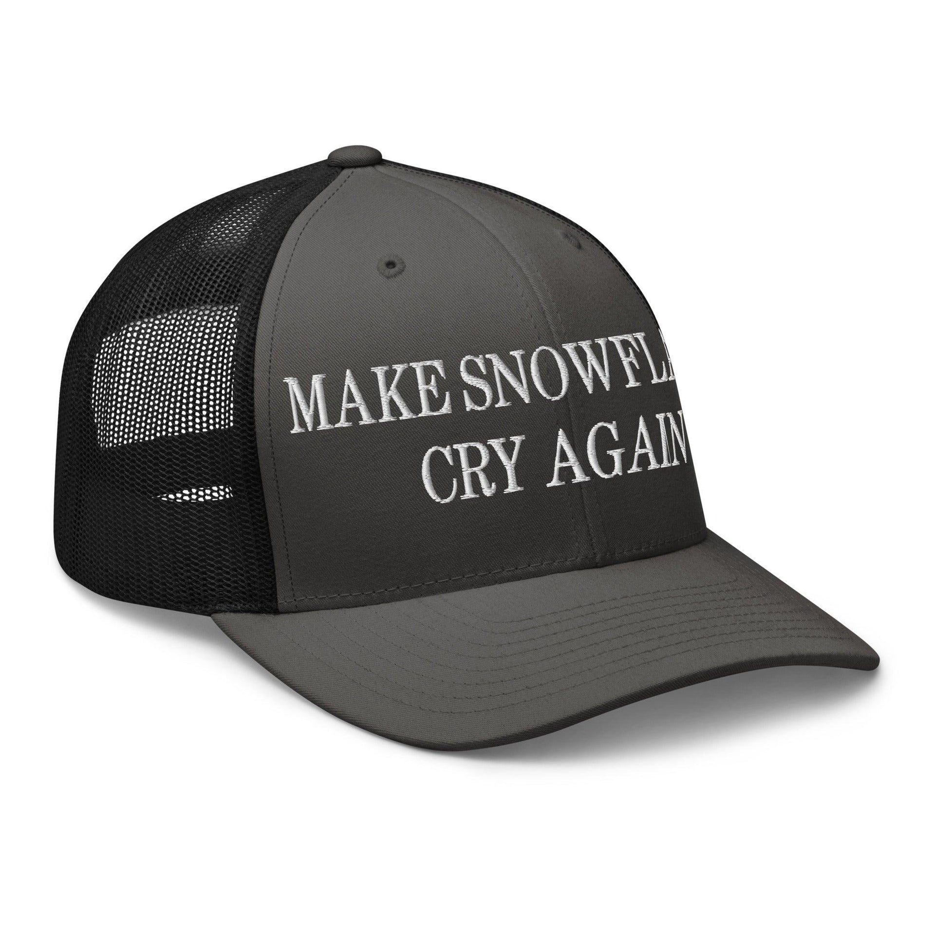 Make Snowflakes Cry Again Embroidered Mesh Trucker Hat Capital Crowns Make Again Trucker Hats