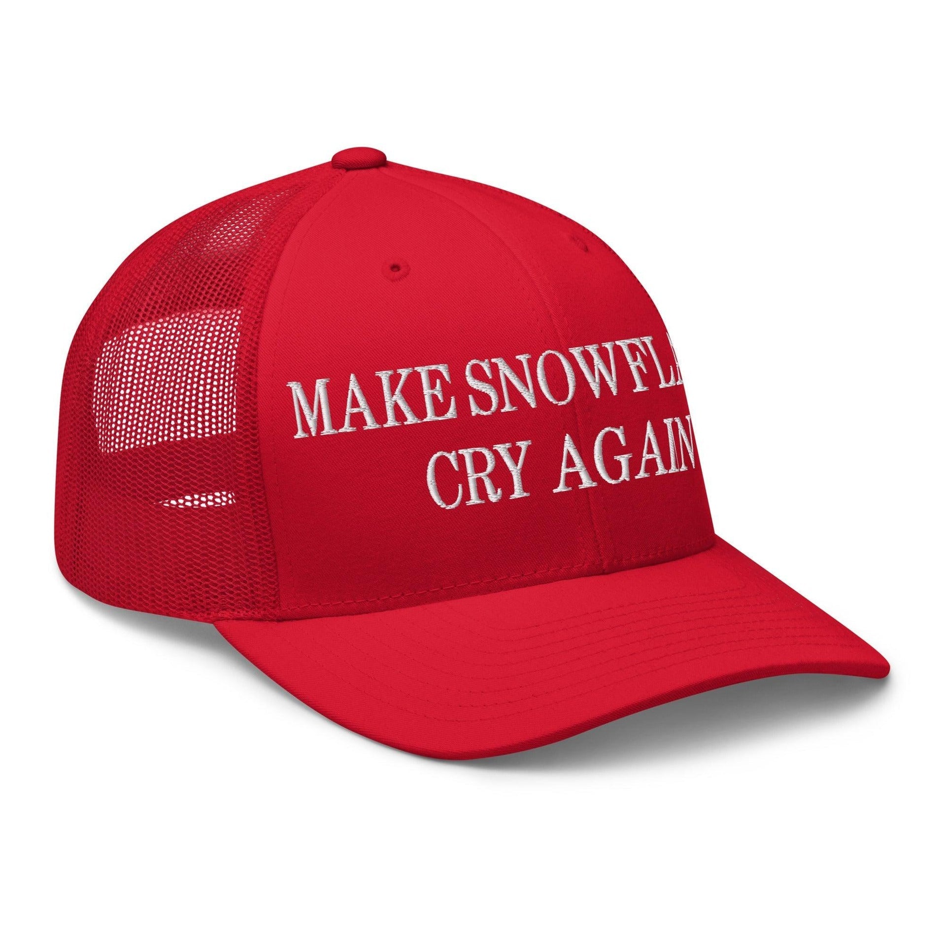 Make Snowflakes Cry Again Embroidered Mesh Trucker Hat Capital Crowns Make Again Trucker Hats
