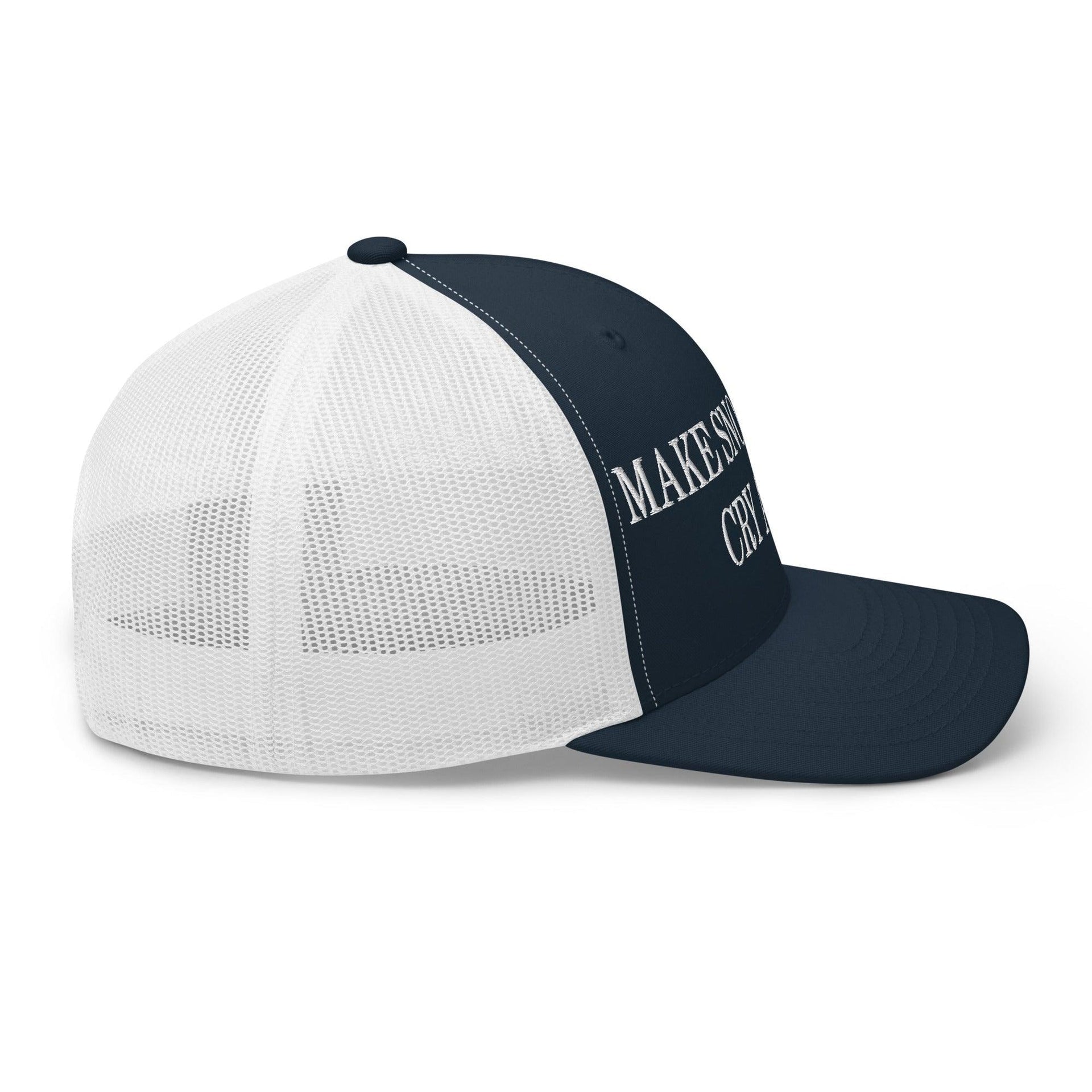 Make Snowflakes Cry Again Embroidered Mesh Trucker Hat Capital Crowns Make Again Trucker Hats