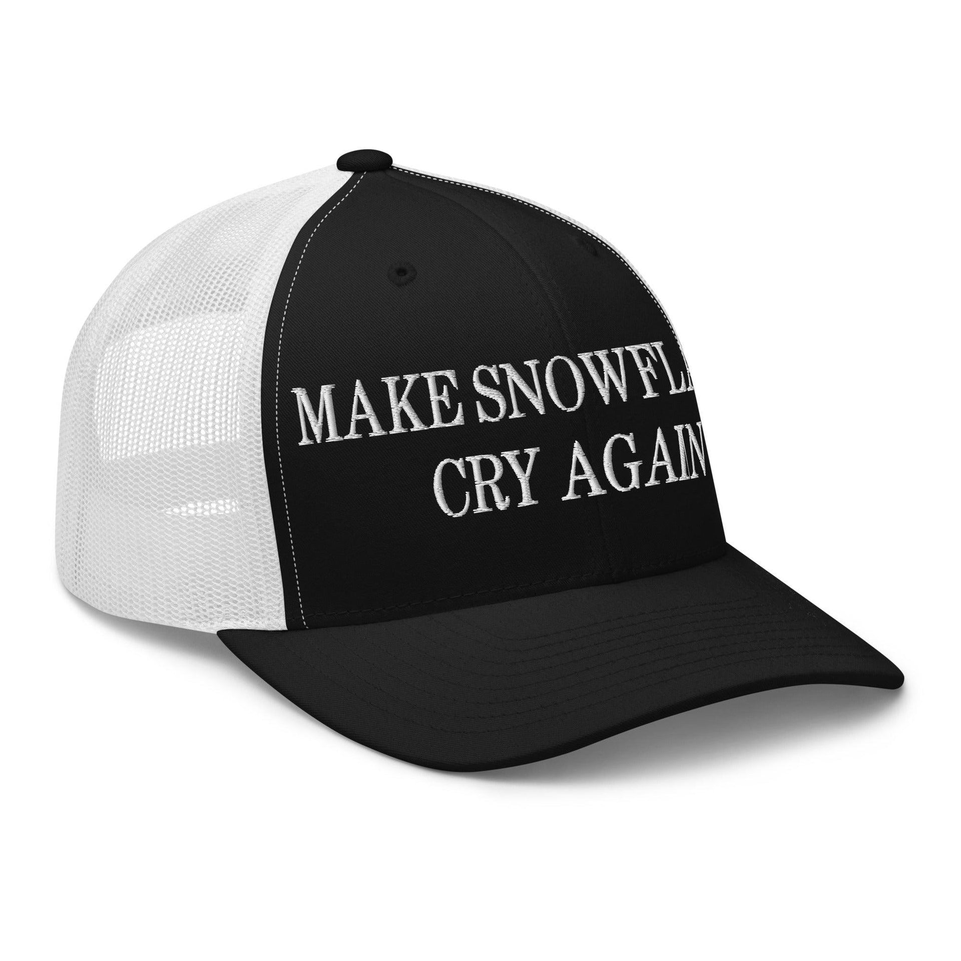 Make Snowflakes Cry Again Embroidered Mesh Trucker Hat Capital Crowns Make Again Trucker Hats