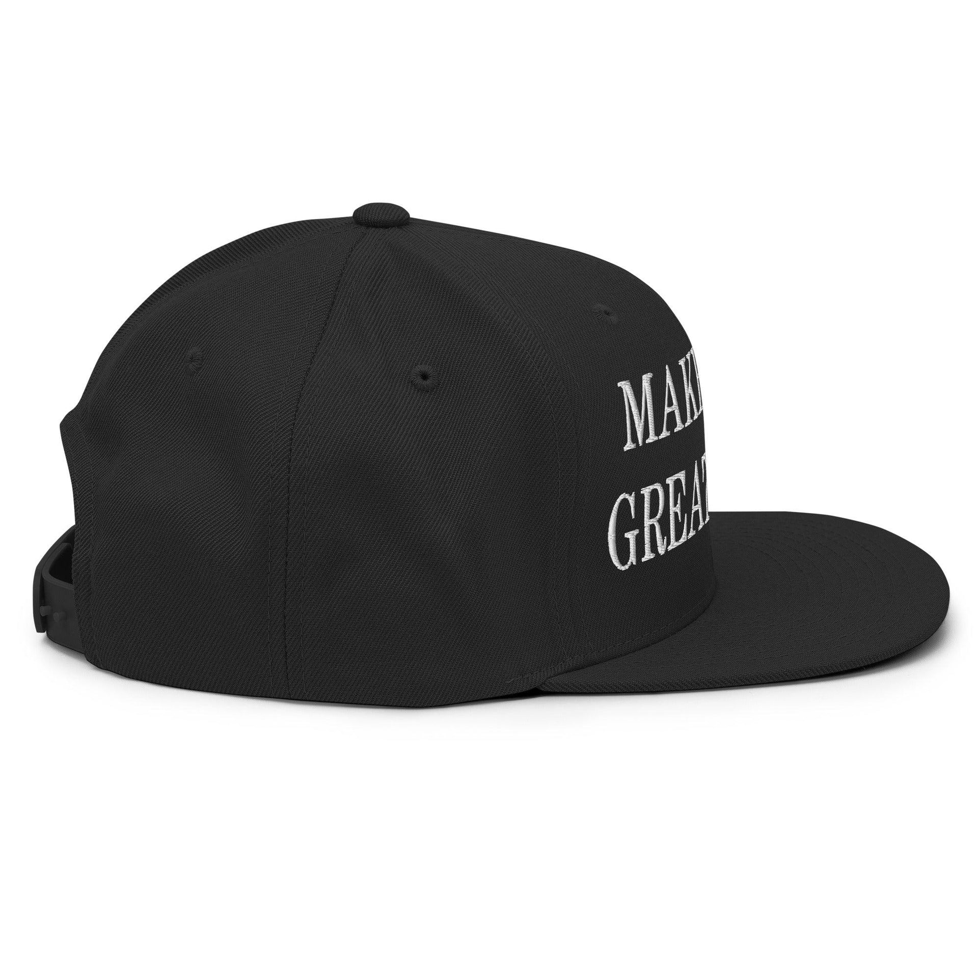 Make Space Great Again Embroidered Flat Bill Brim Snapback Hat Capital Crowns LADs Make Again