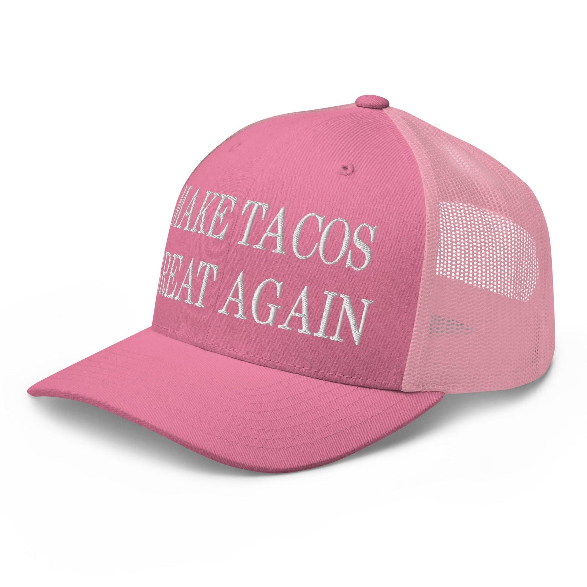 Make Tacos Great Again Embroidered Mesh Trucker Hat Capital Crowns Make Again Trucker Hats