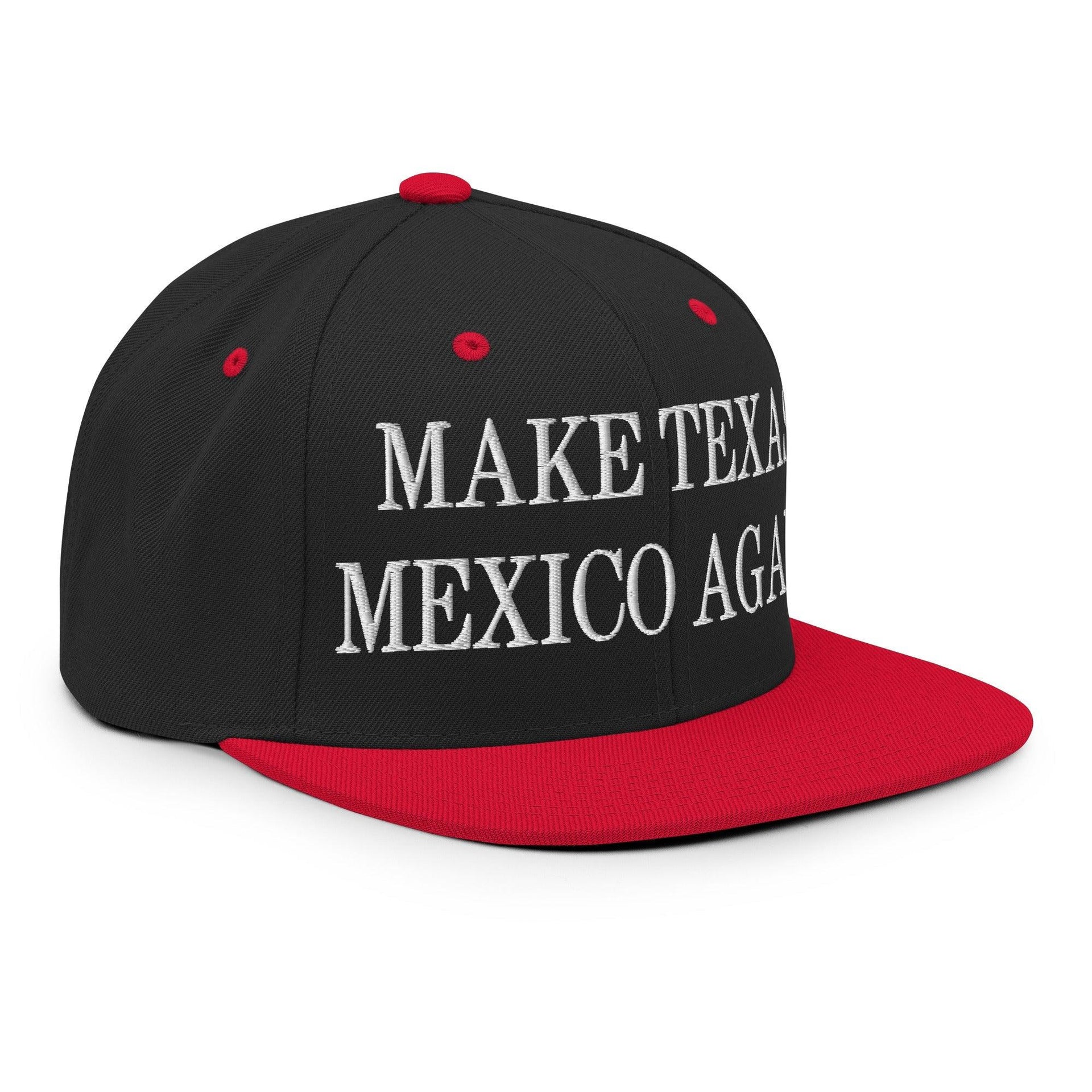 Make Texas Mexico Again Embroidered Flat Bill Brim Snapback Hat Capital Crowns LADs Make Again