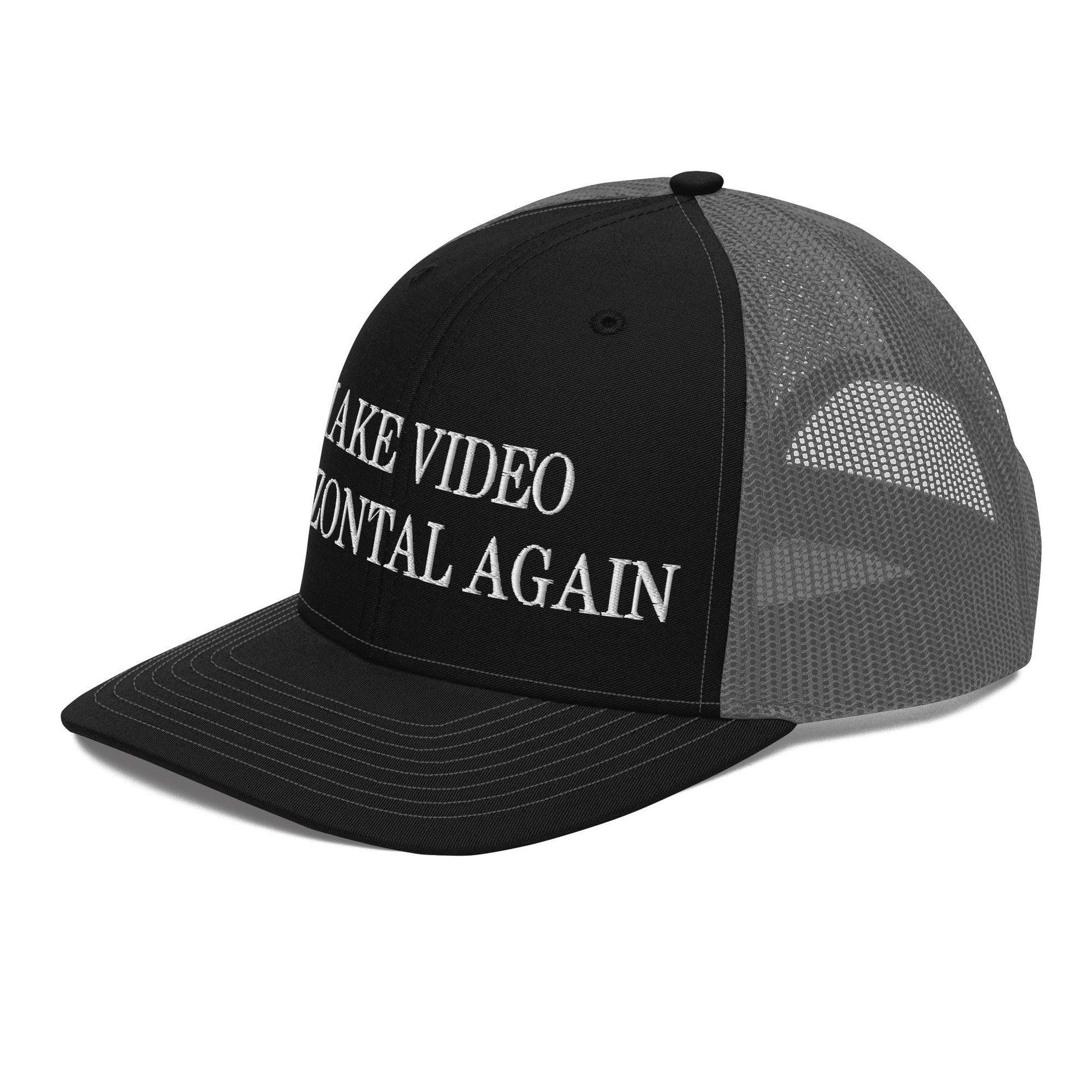 Make Video Horizontal Again Embroidered Classic Mesh Trucker Hat Capital Crowns LADs Make Again Trucker Hats