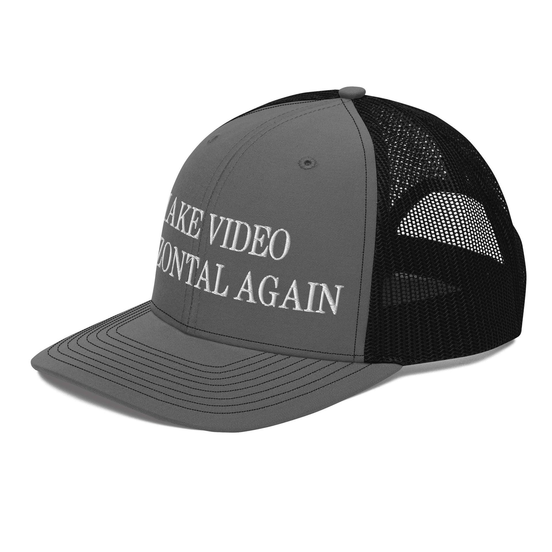 Make Video Horizontal Again Embroidered Classic Mesh Trucker Hat Capital Crowns LADs Make Again Trucker Hats