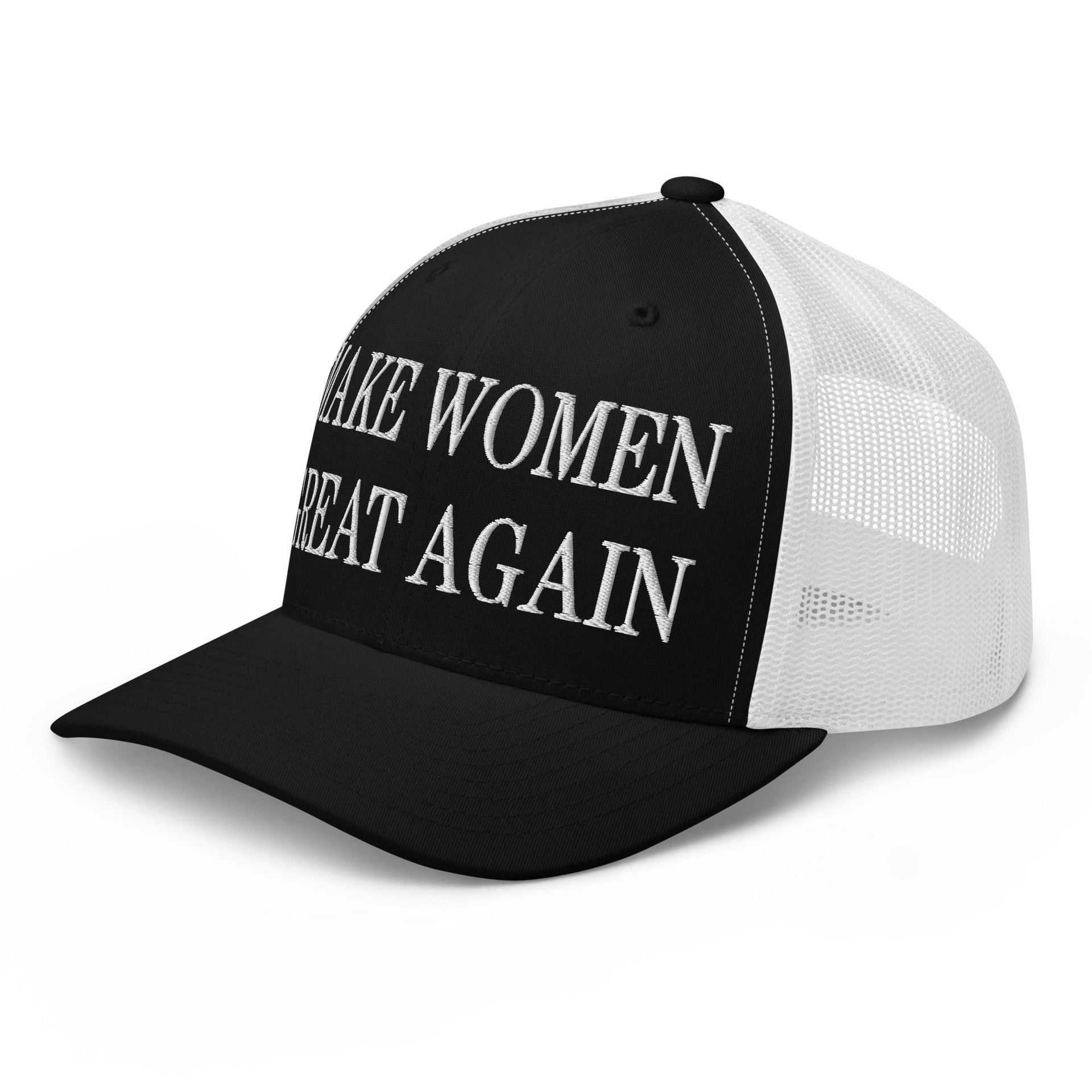 Make Women Great Again Embroidered Mesh Trucker Hat Capital Crowns LADs Make Again Trucker Hats