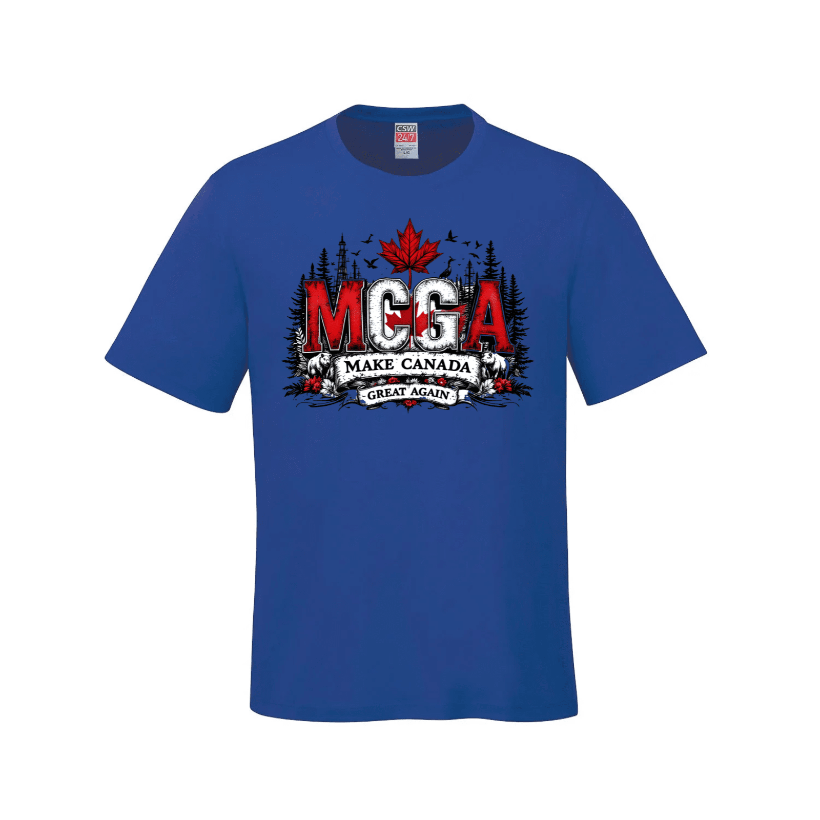 MCGA - Make Canada Great Again T-Shirt - 03 Blue Canada Make Canada Great Again MCGA T-Shirts - Premium