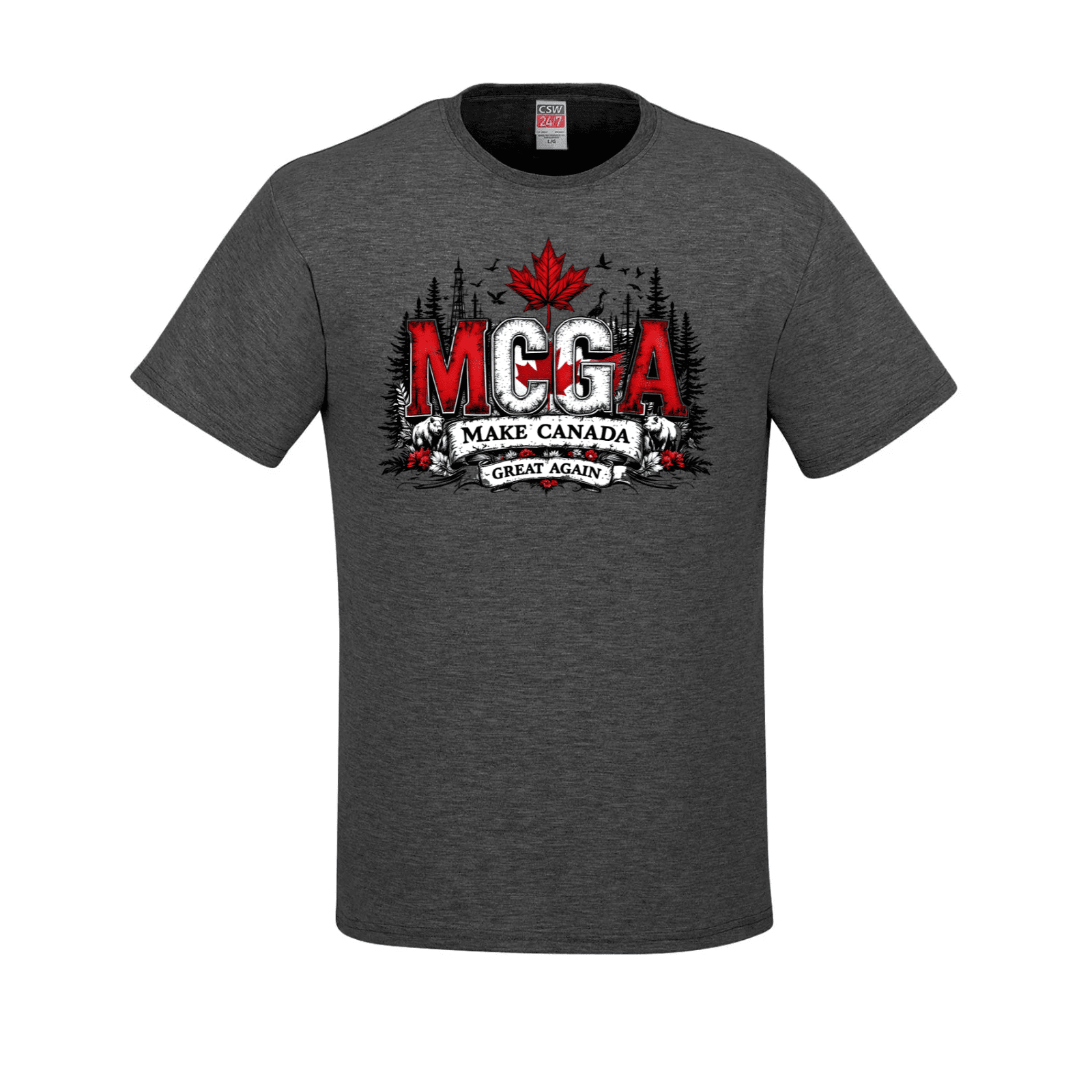 MCGA - Make Canada Great Again T-Shirt - 03 charcoal heather Canada Make Canada Great Again MCGA T-Shirts - Premium