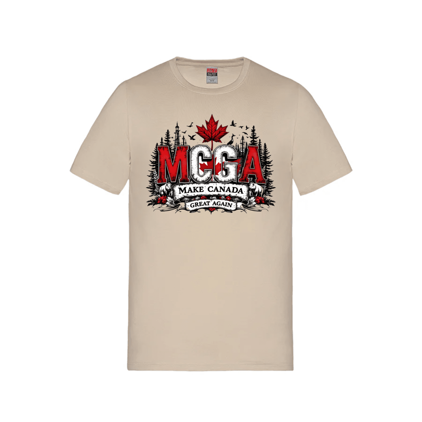 MCGA - Make Canada Great Again T-Shirt - 03 Sand Canada Make Canada Great Again MCGA T-Shirts - Premium