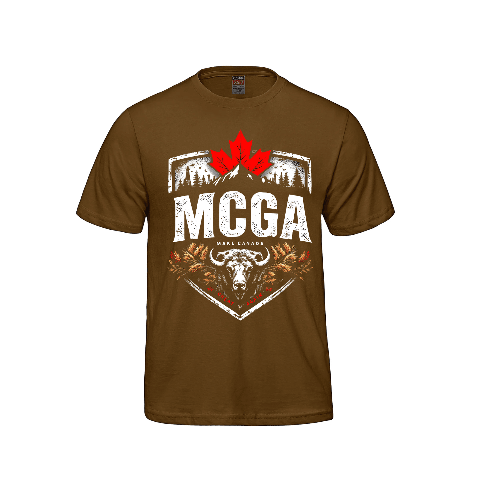 MCGA - Make Canada Great Again T-Shirt - 04 Caramel Canada LADs Make Canada Great Again MCGA T-Shirts - Premium