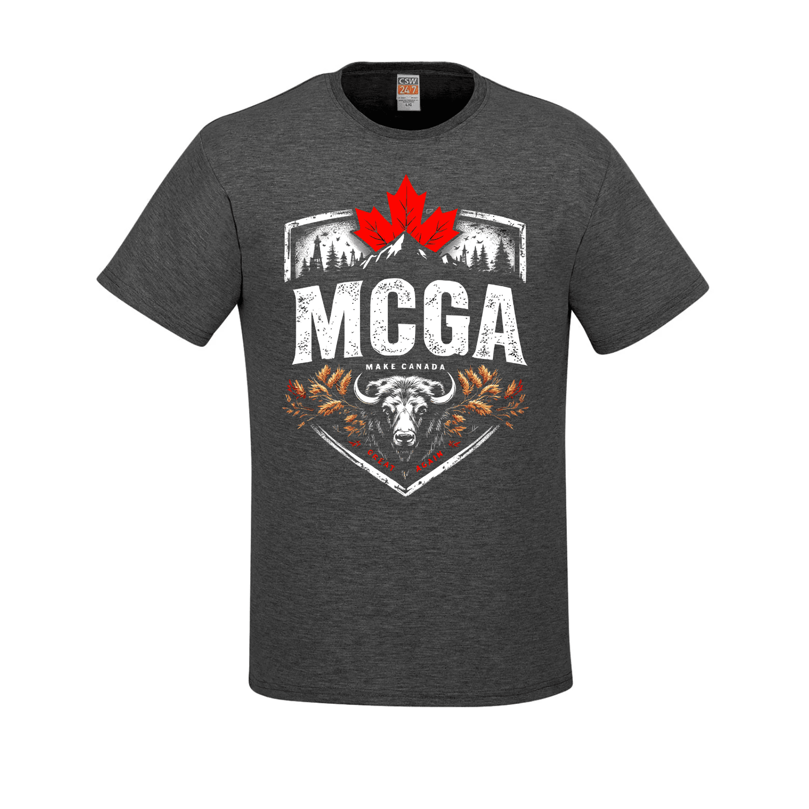 MCGA - Make Canada Great Again T-Shirt - 04 charcoal heather Canada LADs Make Canada Great Again MCGA T-Shirts - Premium