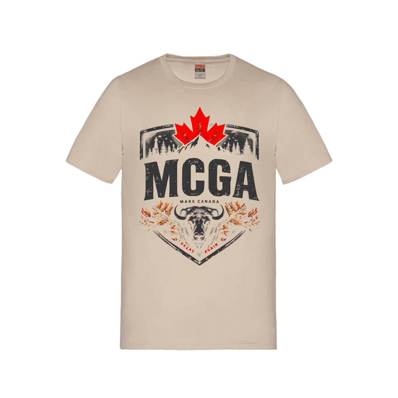 MCGA - Make Canada Great Again T-Shirt - 04 Sand Canada LADs Make Canada Great Again MCGA T-Shirts - Premium