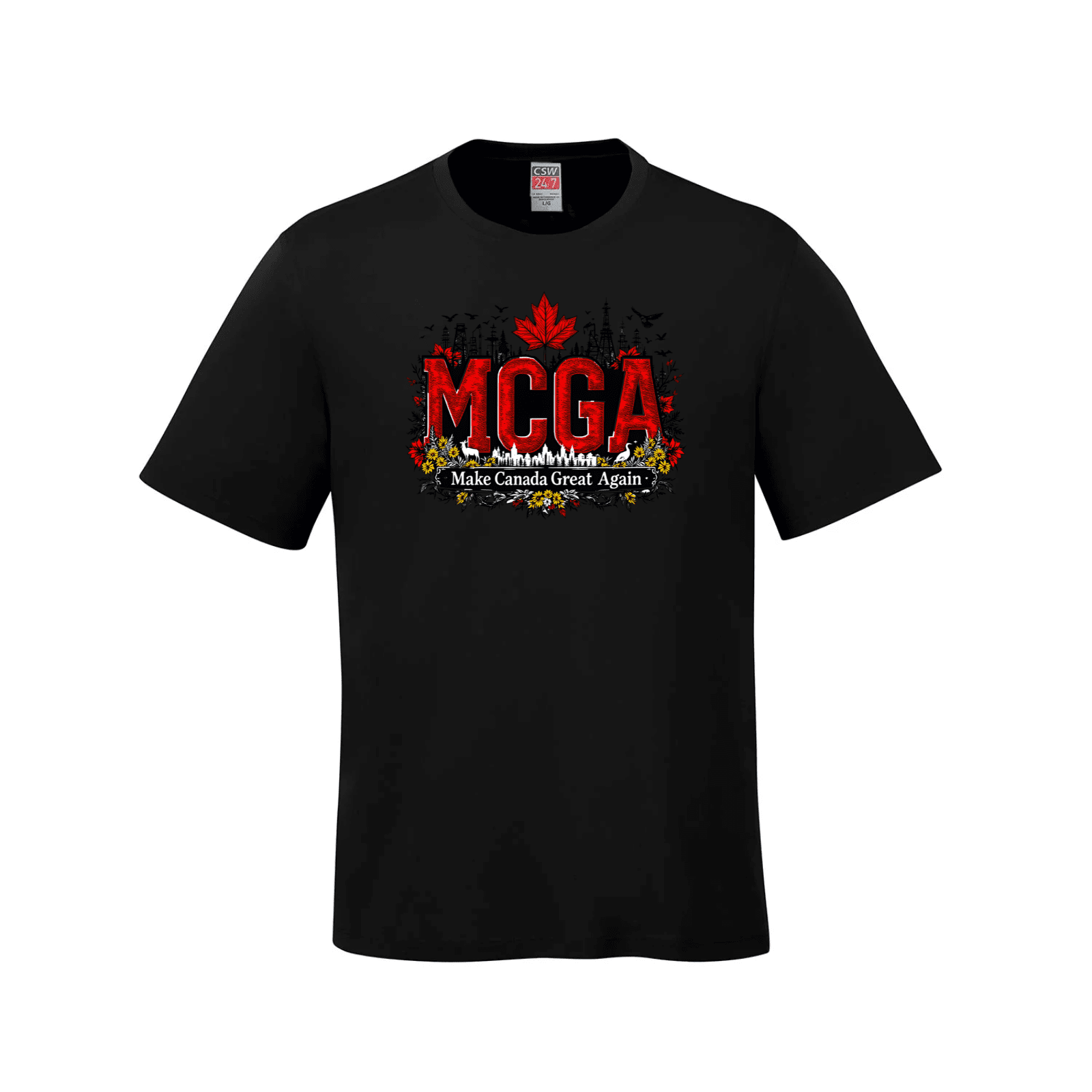 MCGA Make Canada Great Again T-Shirt - 09 Black Canada Make Canada Great Again MCGA T-Shirts - Premium